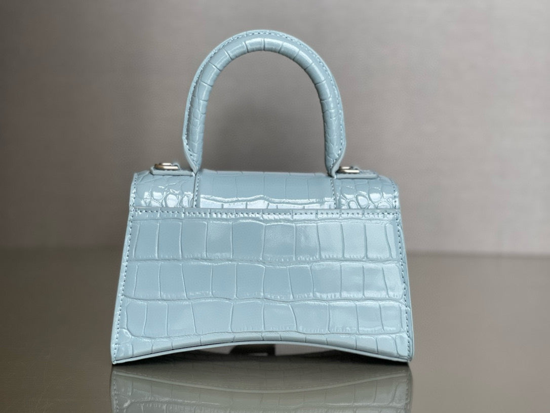 BLCG Hourglass Crocodile Top-handle Handbag
(19x8x21cm)