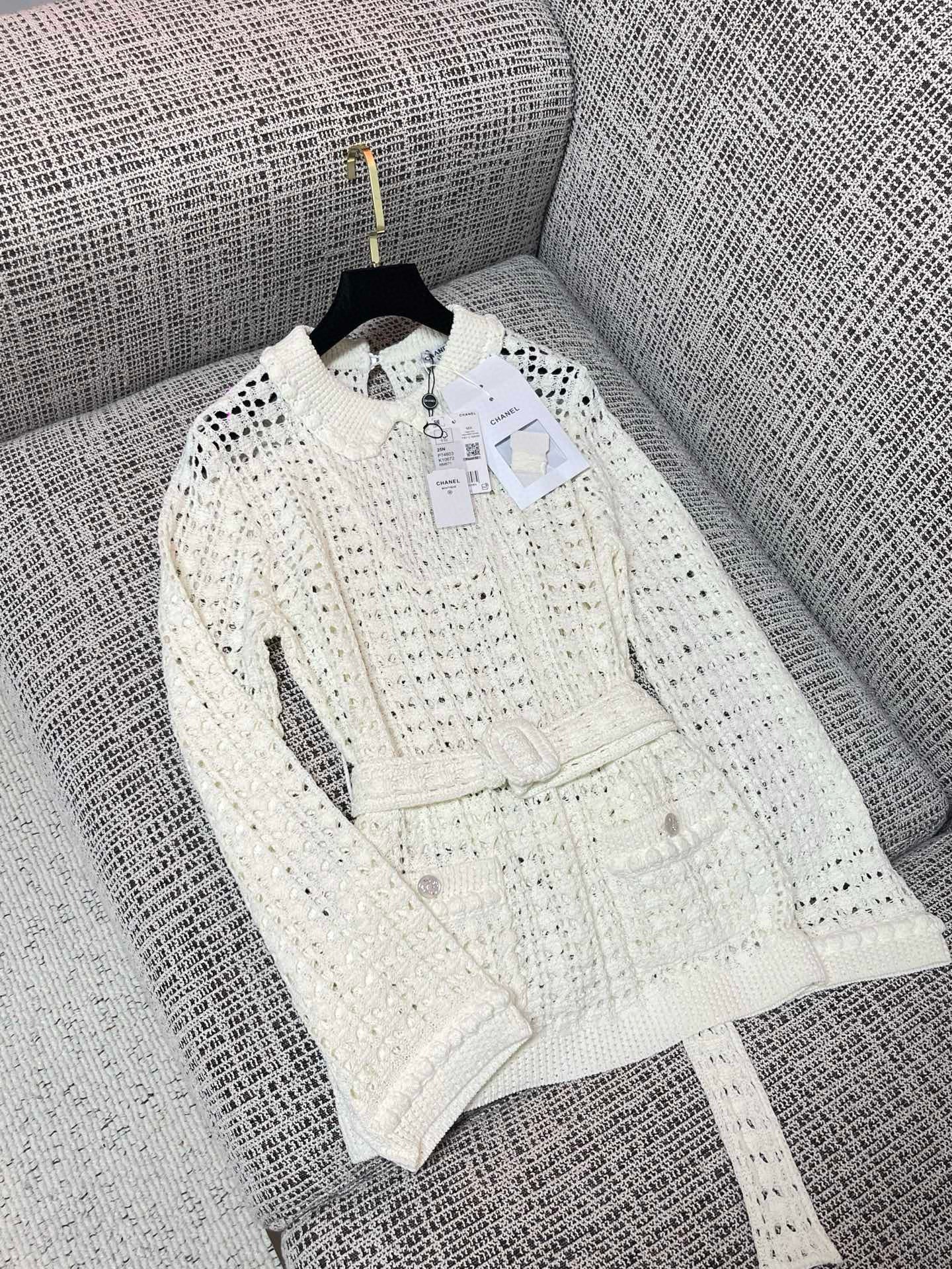 Chanel Crochet Knit Jacket