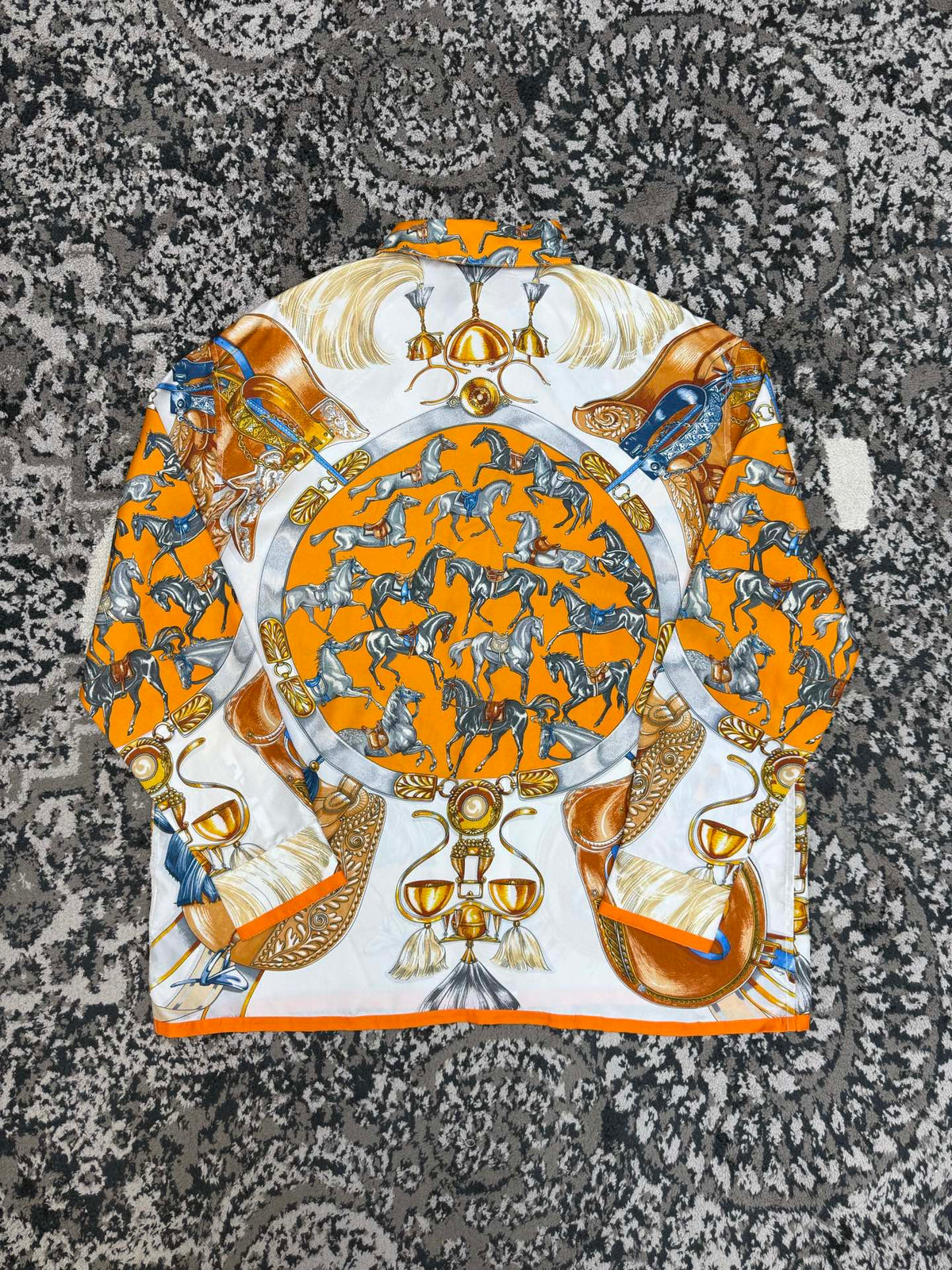 Hermes Long Sleeve Silk Shirt