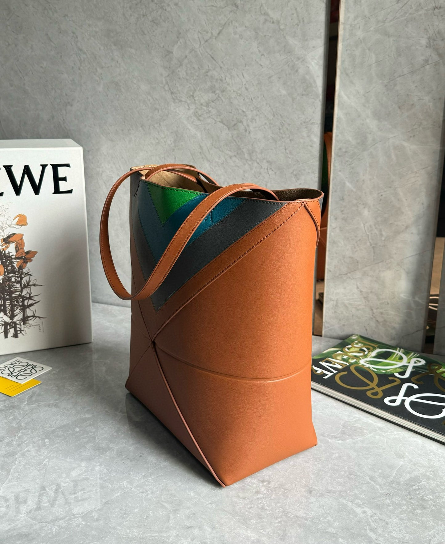 Loewe Puzzle Fold Tote Bag(25.5x14.5x31.5cm)