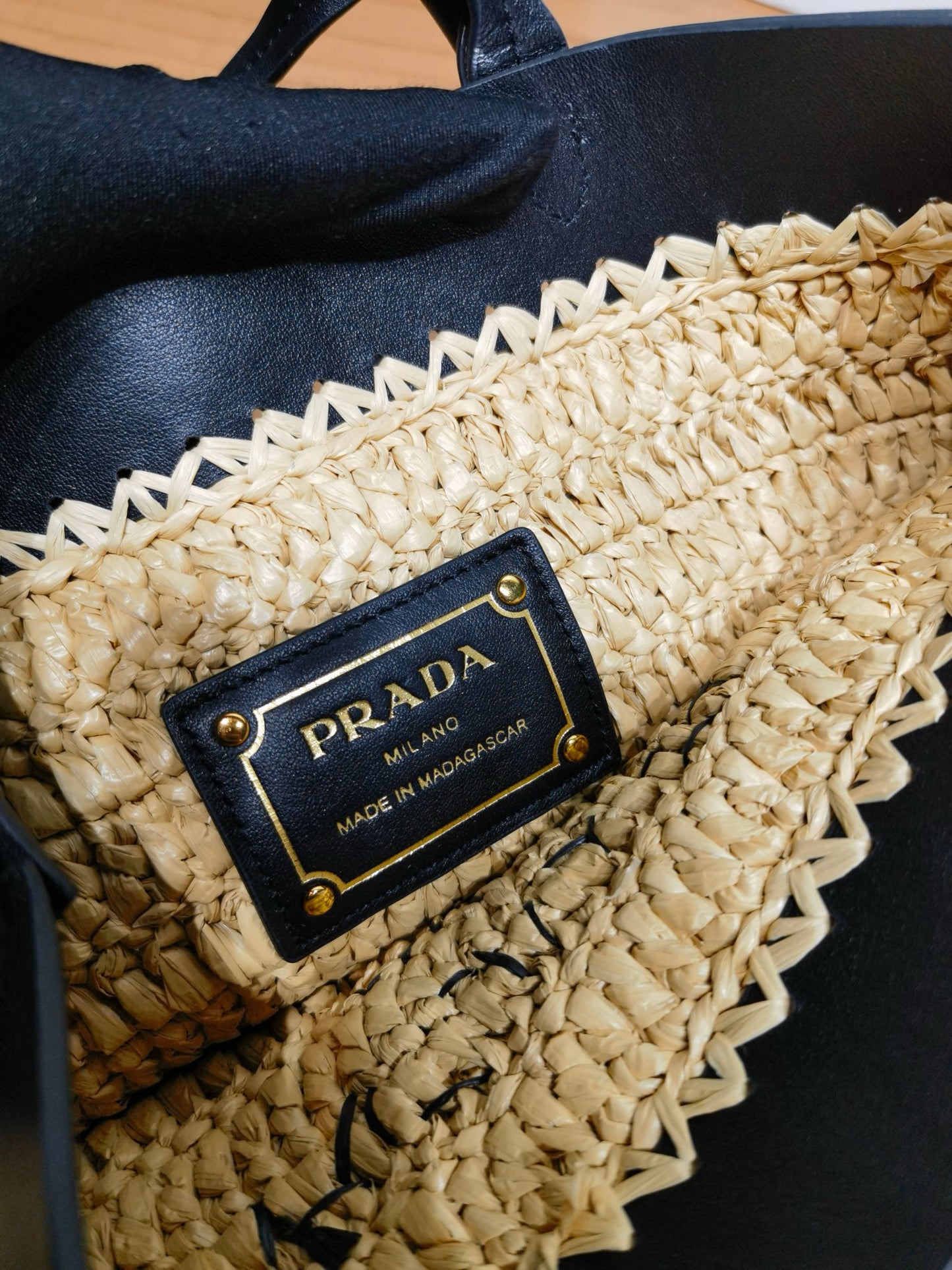 PD Natural Crochet Bucket Bag