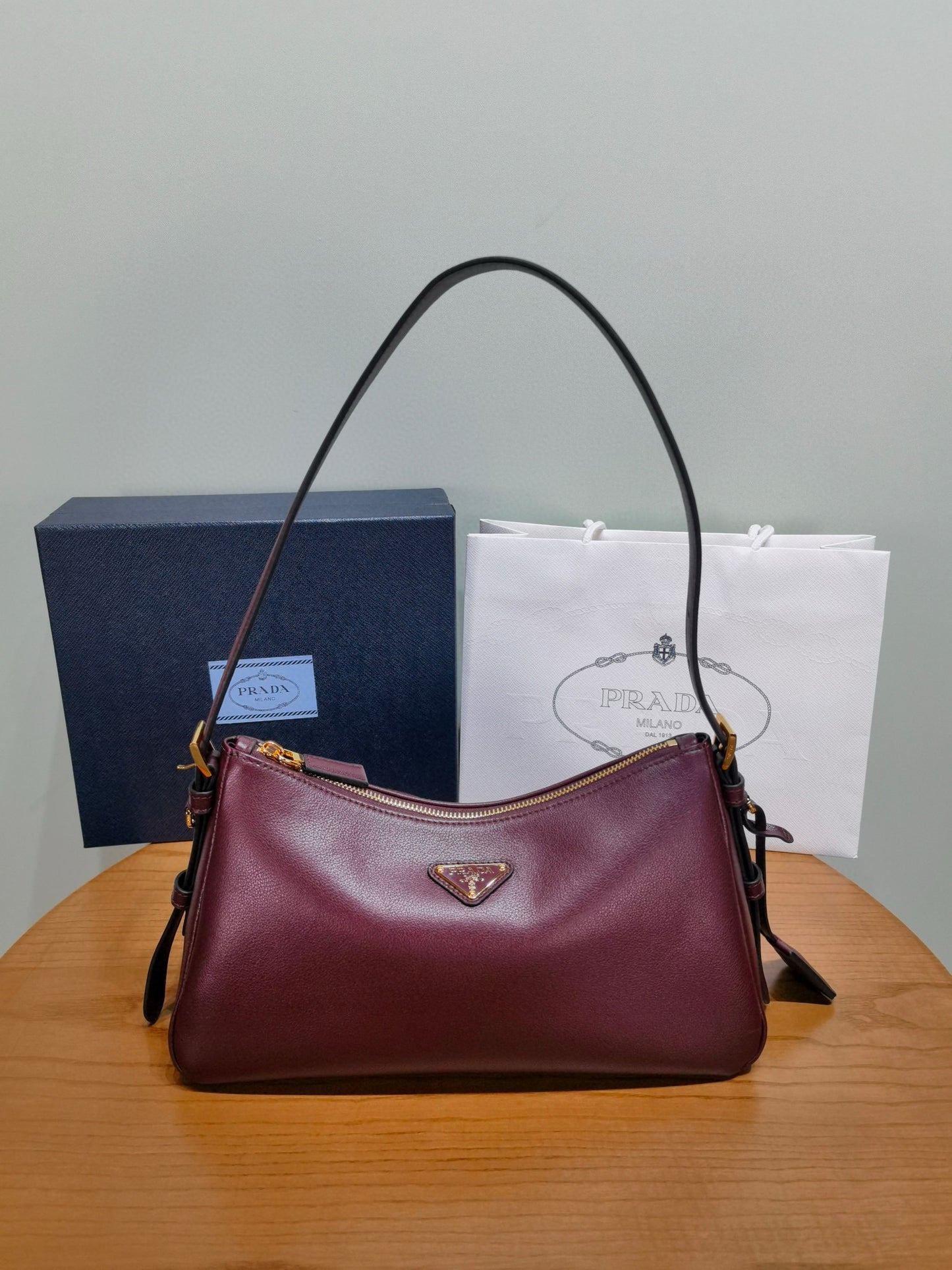 Prada Aimee Handbag 31x18x10cm