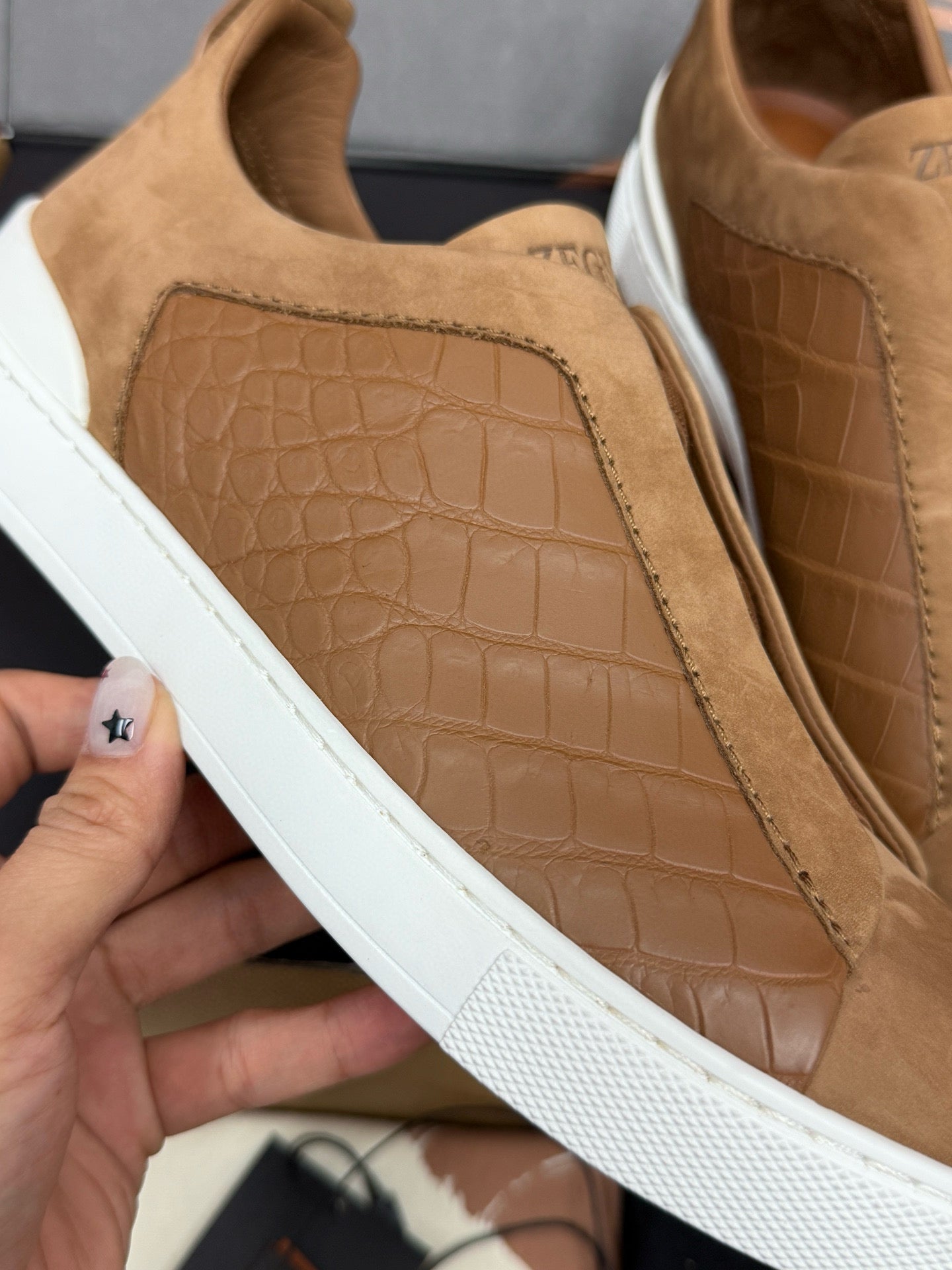 Zegna Alligator Sneakers