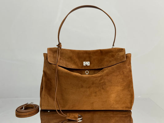 BLCG Rodeo Medium Suede Handbag(40x30x13cm)