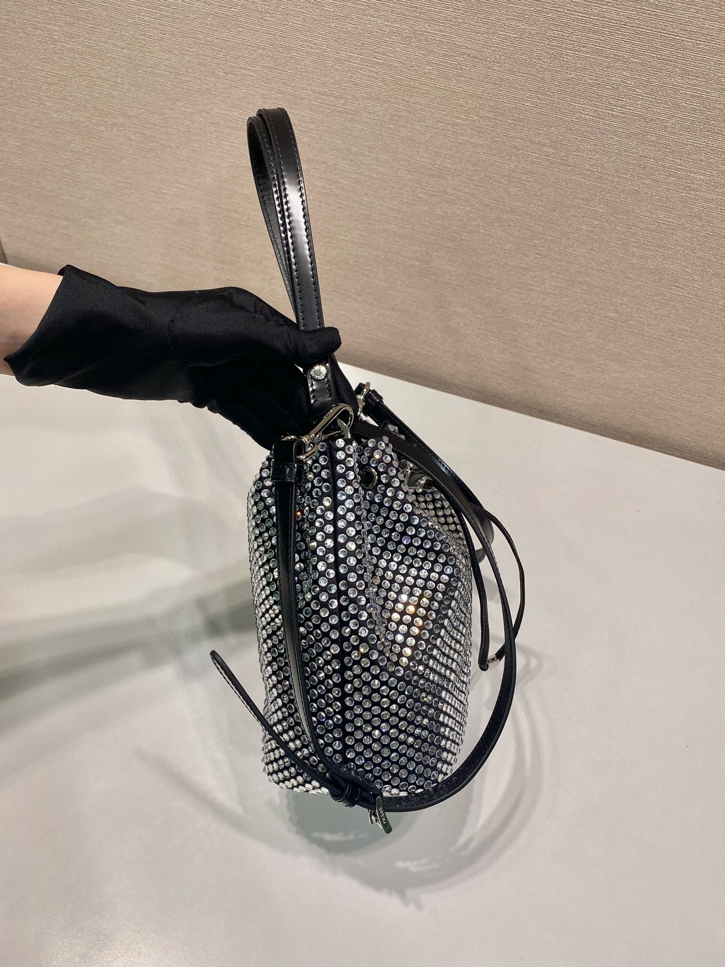 Prada Crystal Bucket Bag