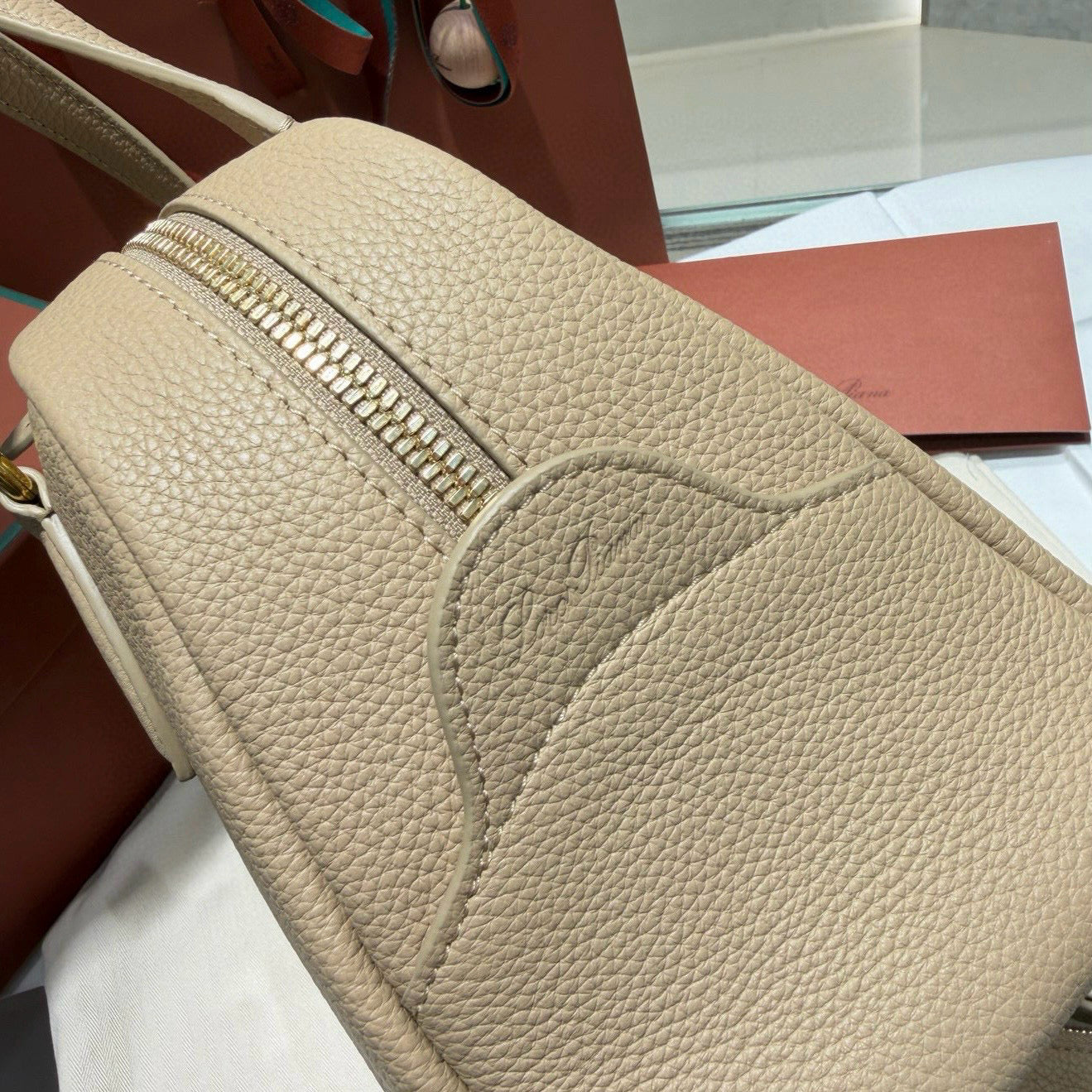 Loro Piana Needle Bowling Bag 31x15x16cm