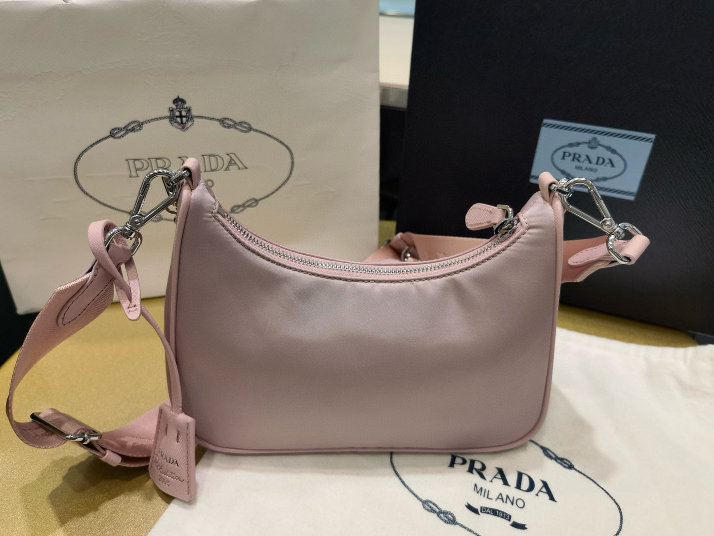 PD Re-Nylon Saffiano Bag