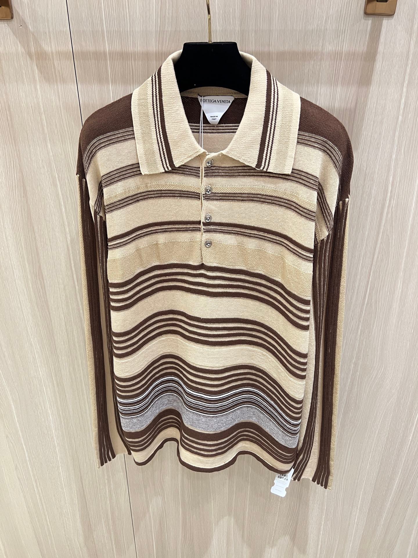 Bottega Veneta Long Sleeve Polo