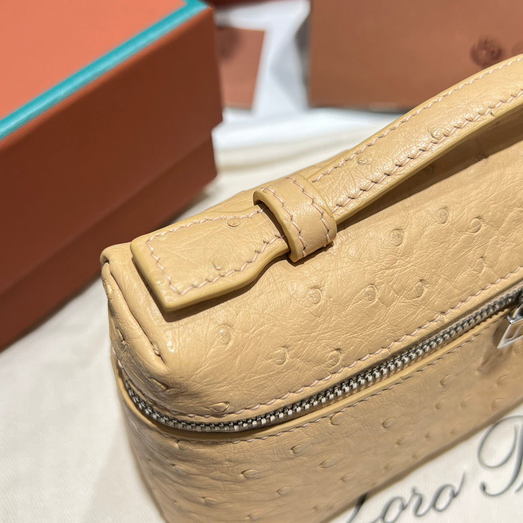 LP Extra Pocket L19 Ostrich Leather Bag