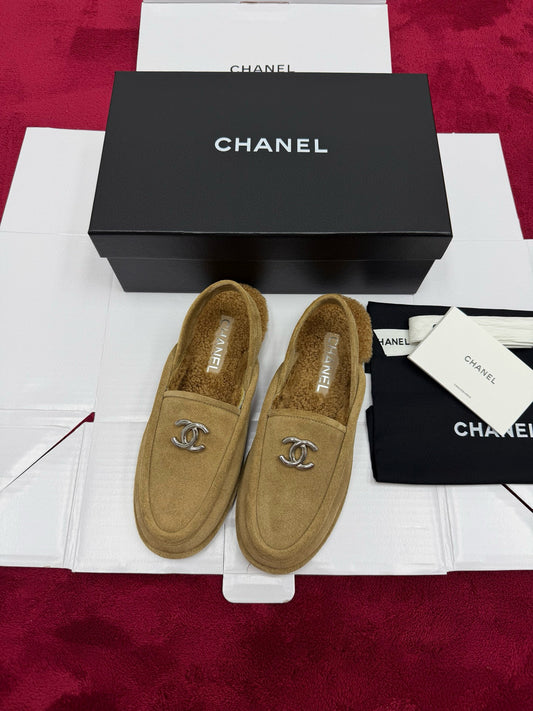 Chanel Suede Loafers