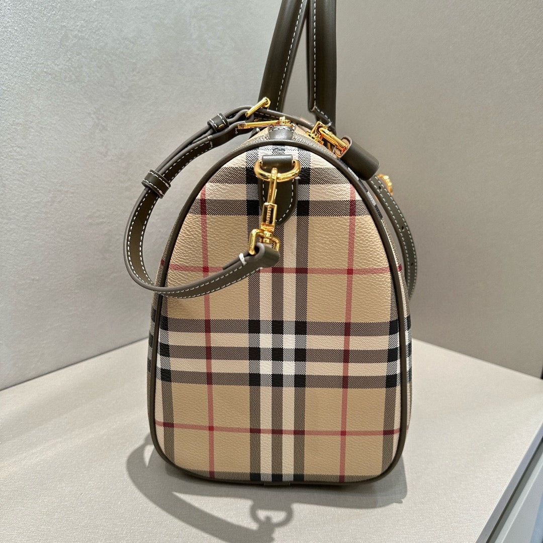 Burberry Medium Check Bowling Bag