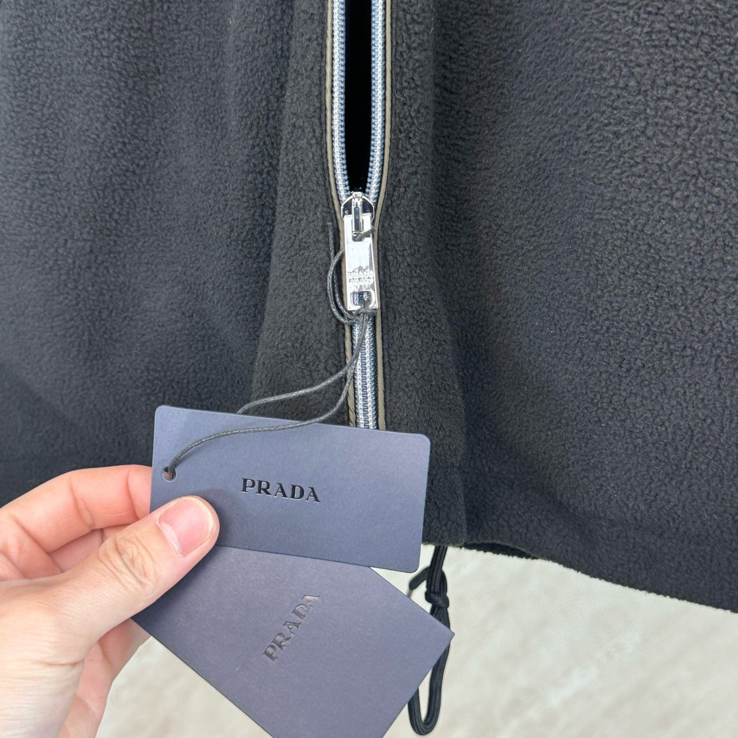 Prada Hooded Zip Softshell Jacket