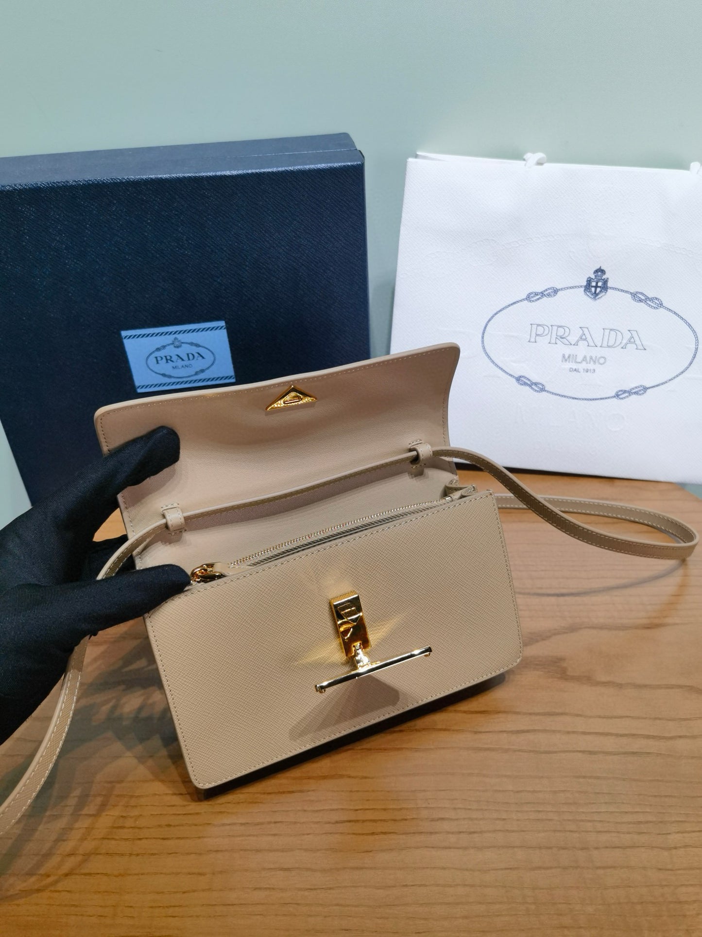 Prada Saffiano Cross Body Bag