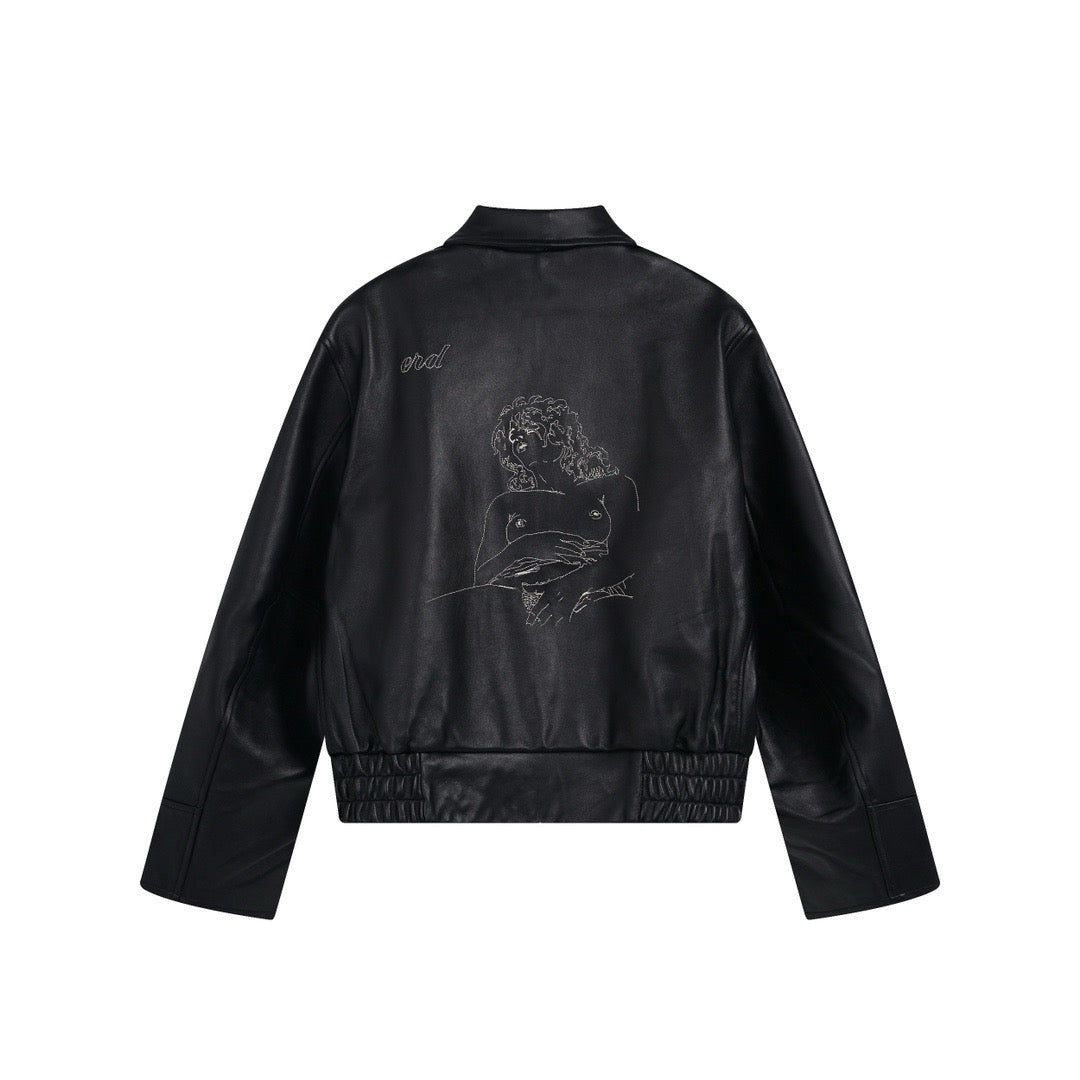 Enfants Riches Déprimés Zip-Up Leather Jacket