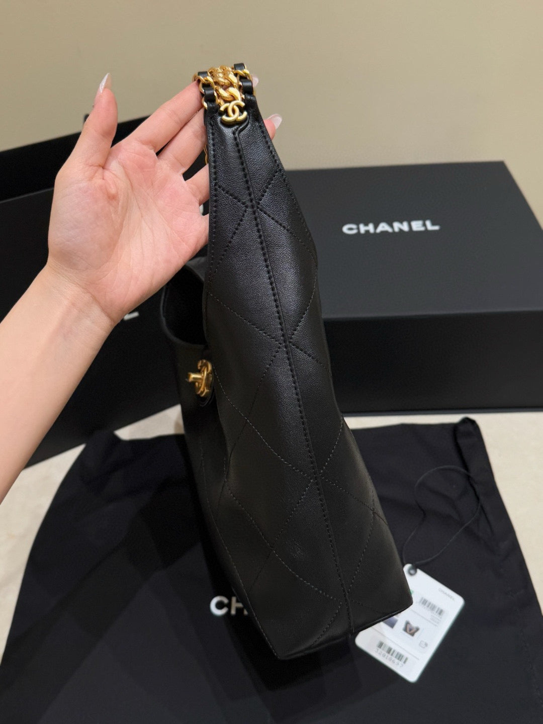 Chanel 25P Hobo (27x23x21cm)