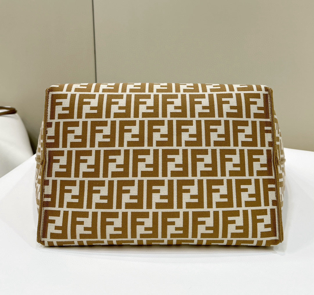 Fendi Pequin Roll Tote Bag (Large)