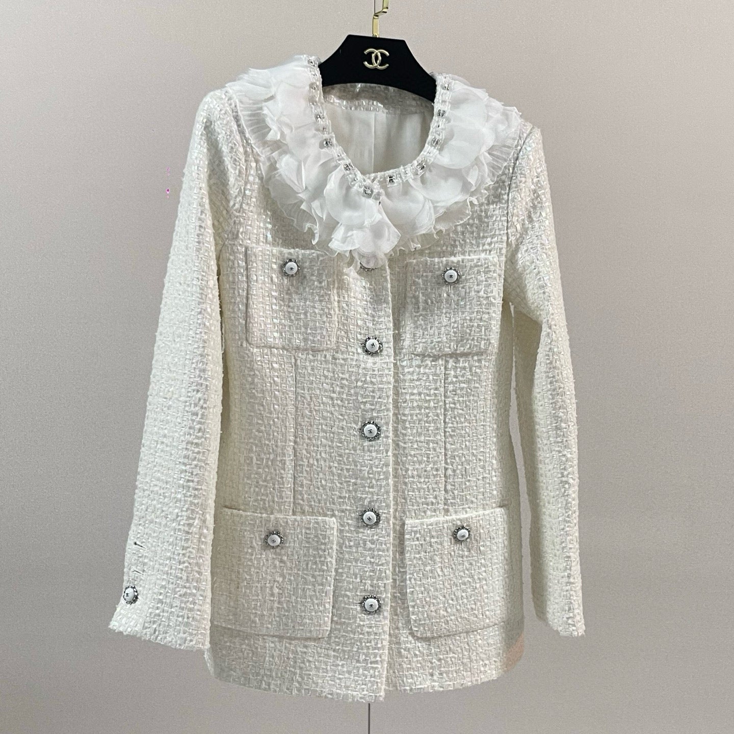 Chanel Tweed Jacket With Shorts Set