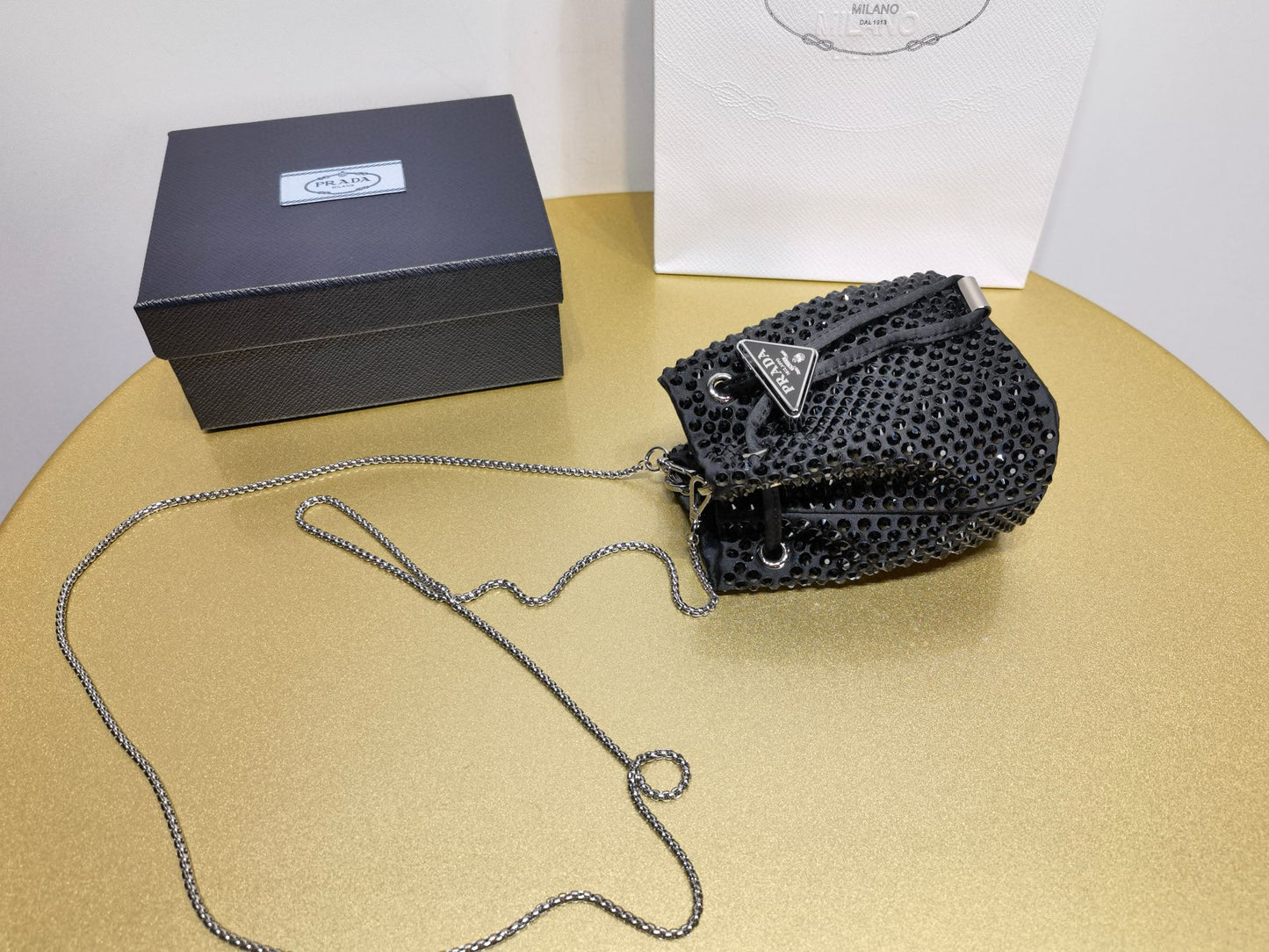 Prada Crystal Cross Body Bag Mini