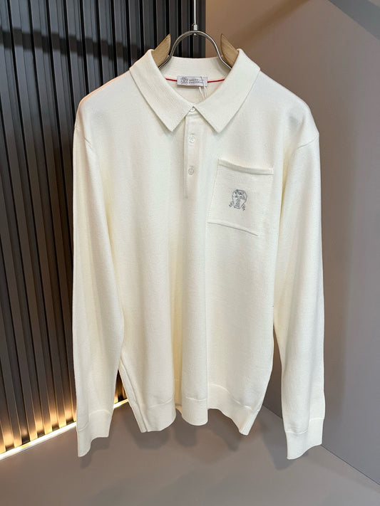 Brunello Cucinelli Long Sleeve Polo