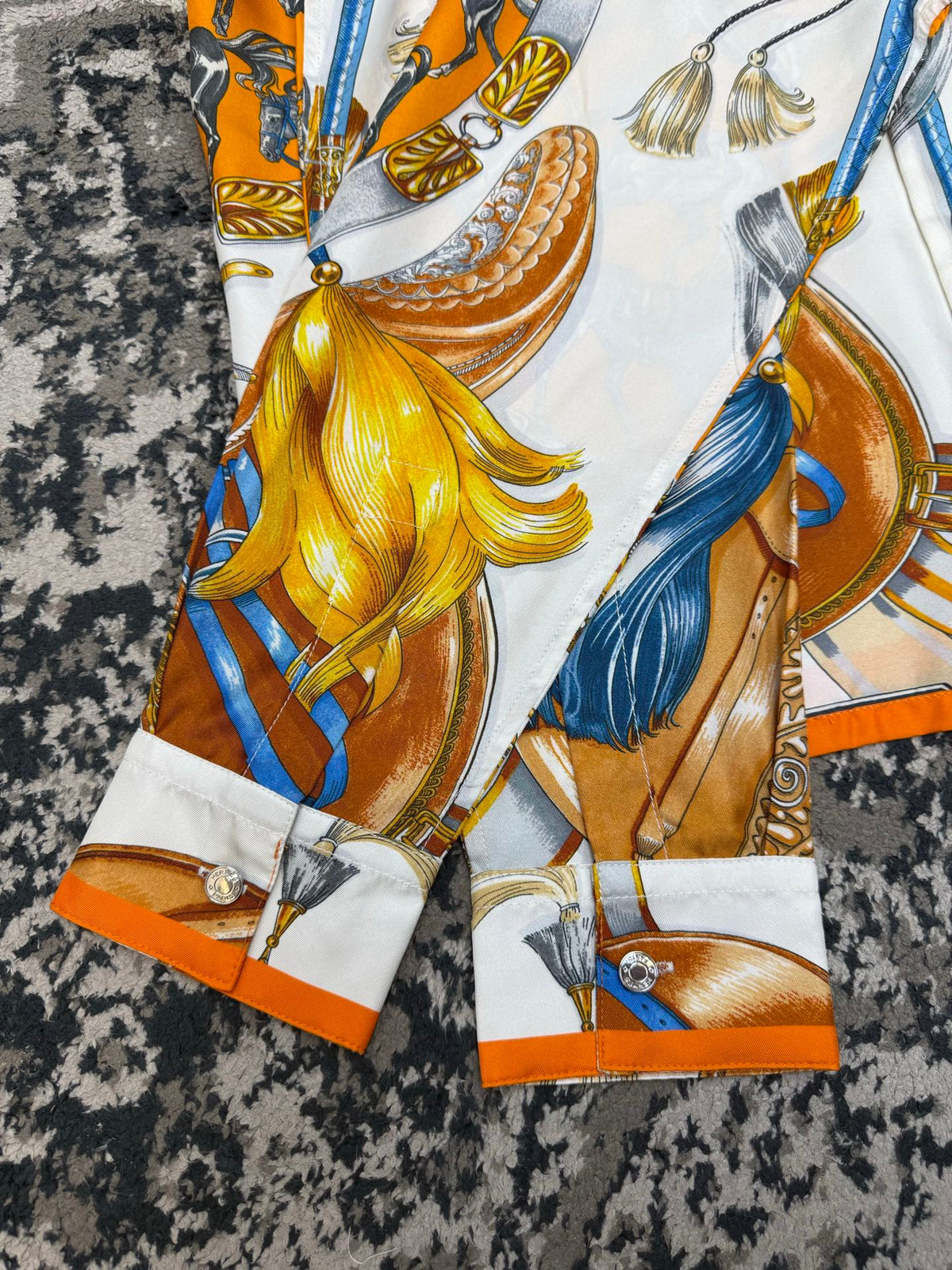 Hermes Long Sleeve Silk Shirt