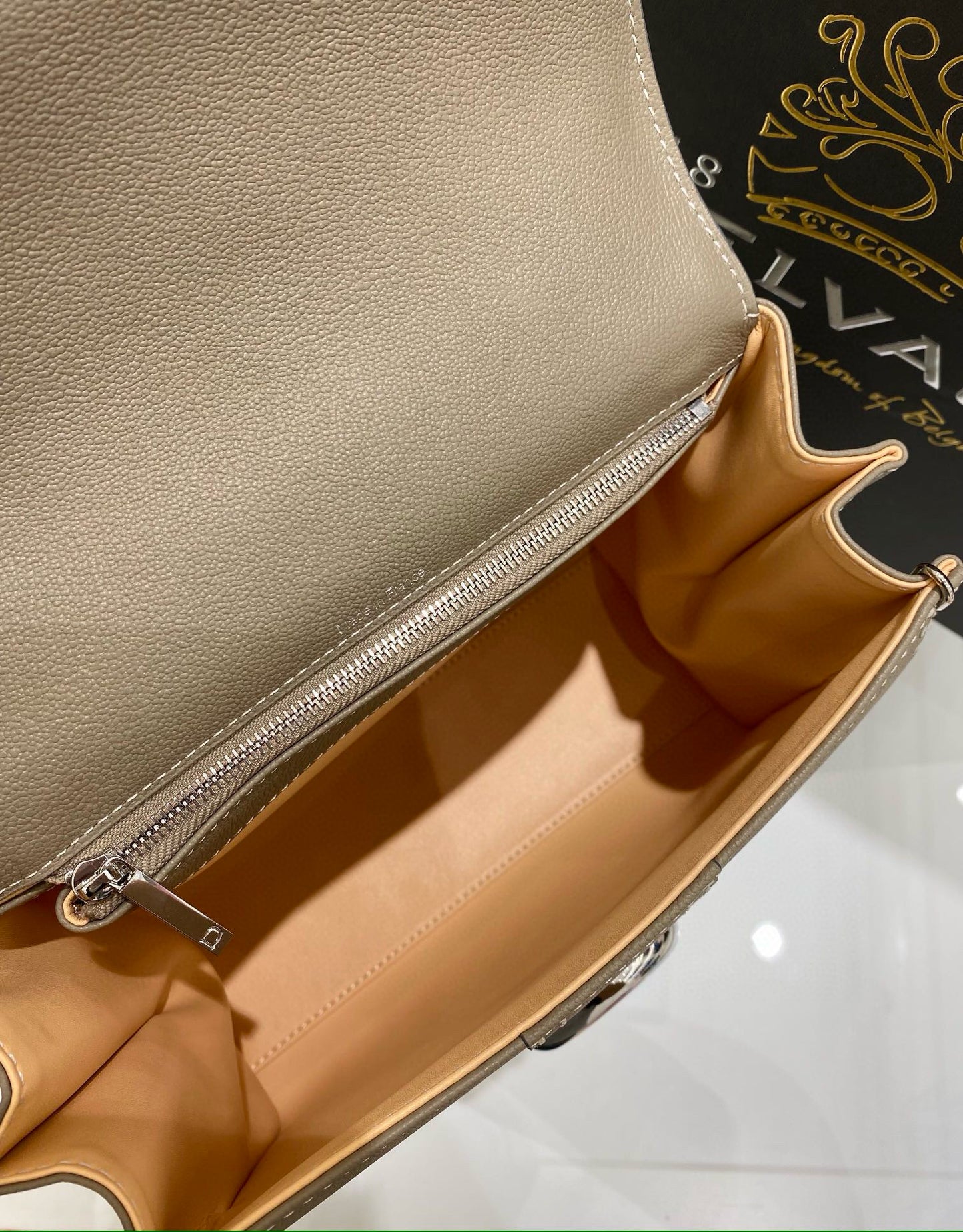 Delvaux Brillant Mini Surpique Rodeo Calf Handbag