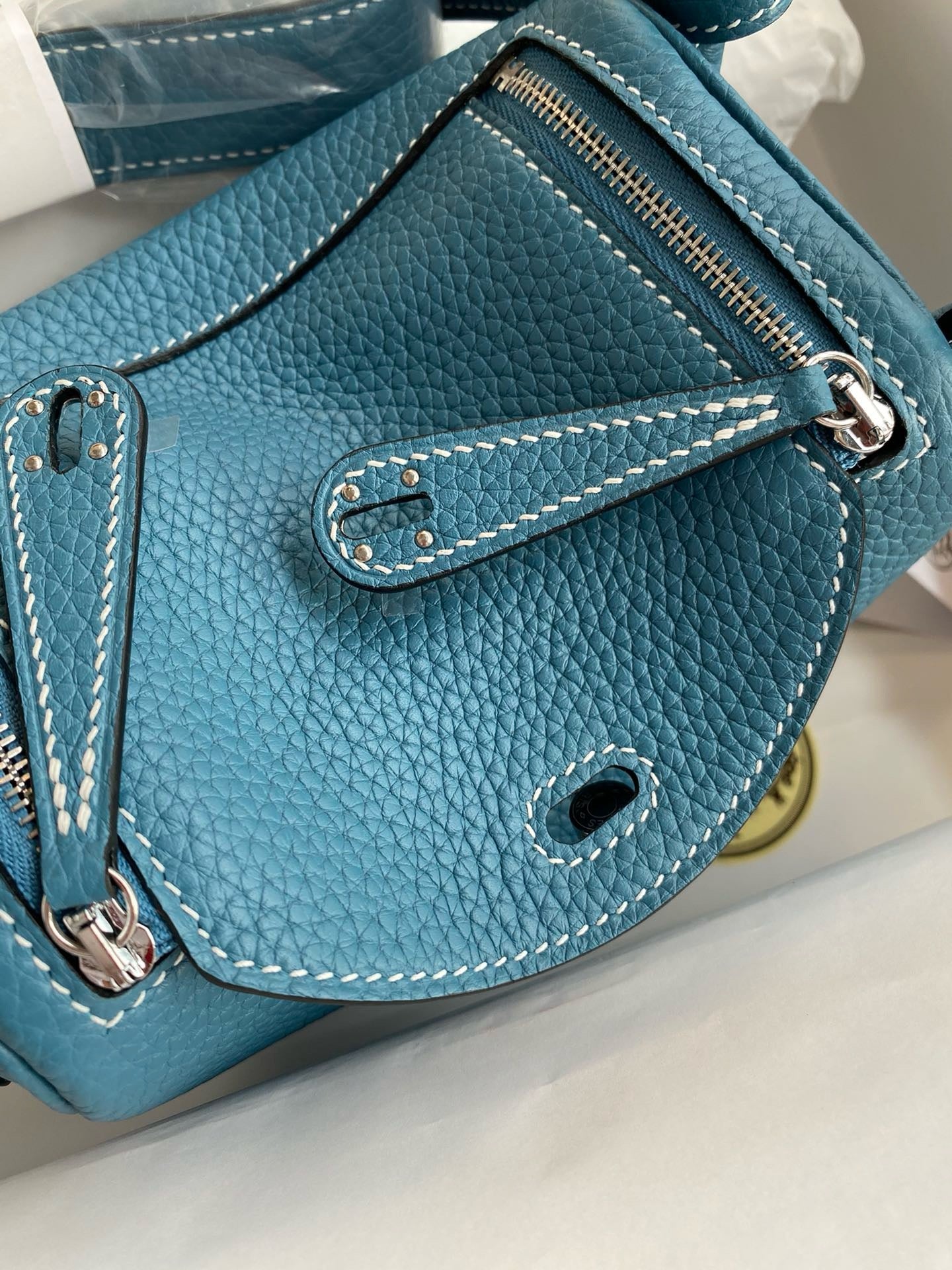 Hermes Mini Lindy, 19cm, D2, TC Skin