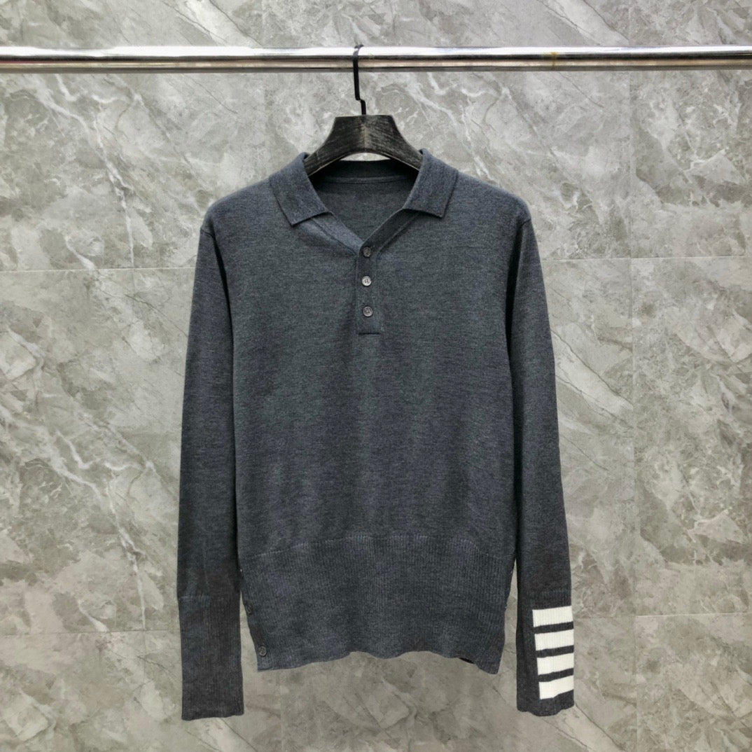 Thom Browne Long Sleeve Polo
