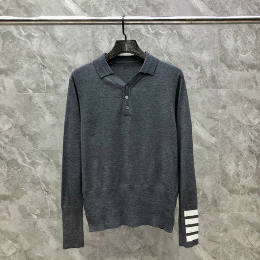 Thom Browne Long Sleeve Polo