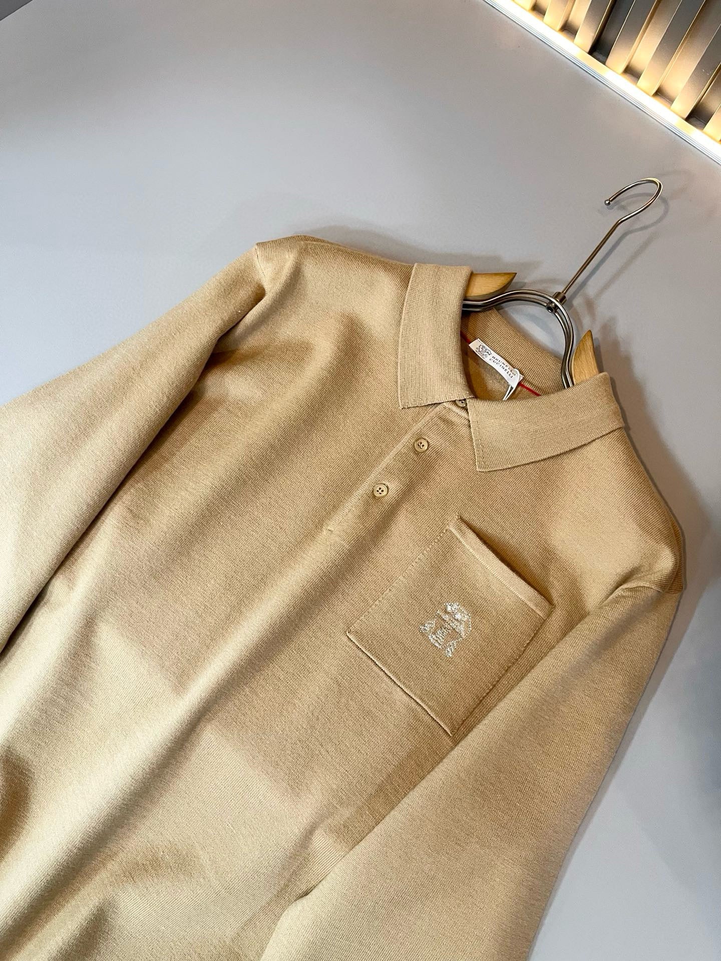 Brunello Cucinelli Long Sleeve Polo