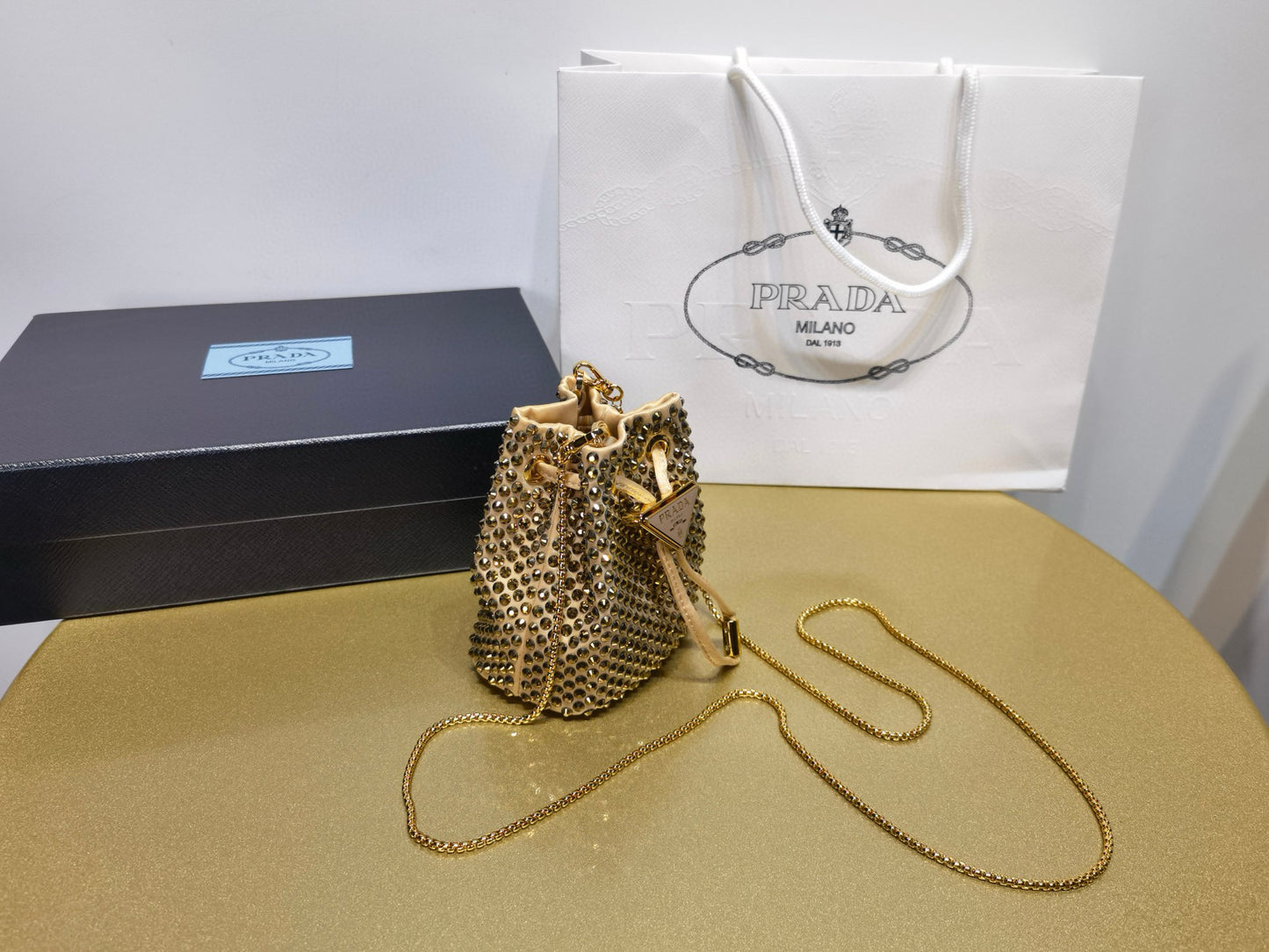 Prada Crystal Cross Body Bag Mini