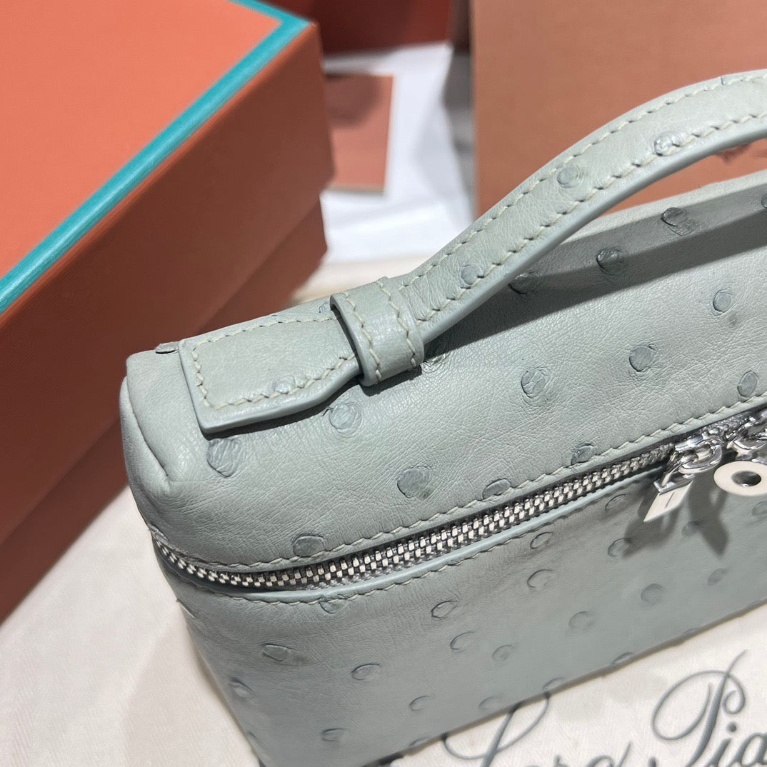 LP Extra Pocket L19 Ostrich Leather Bag