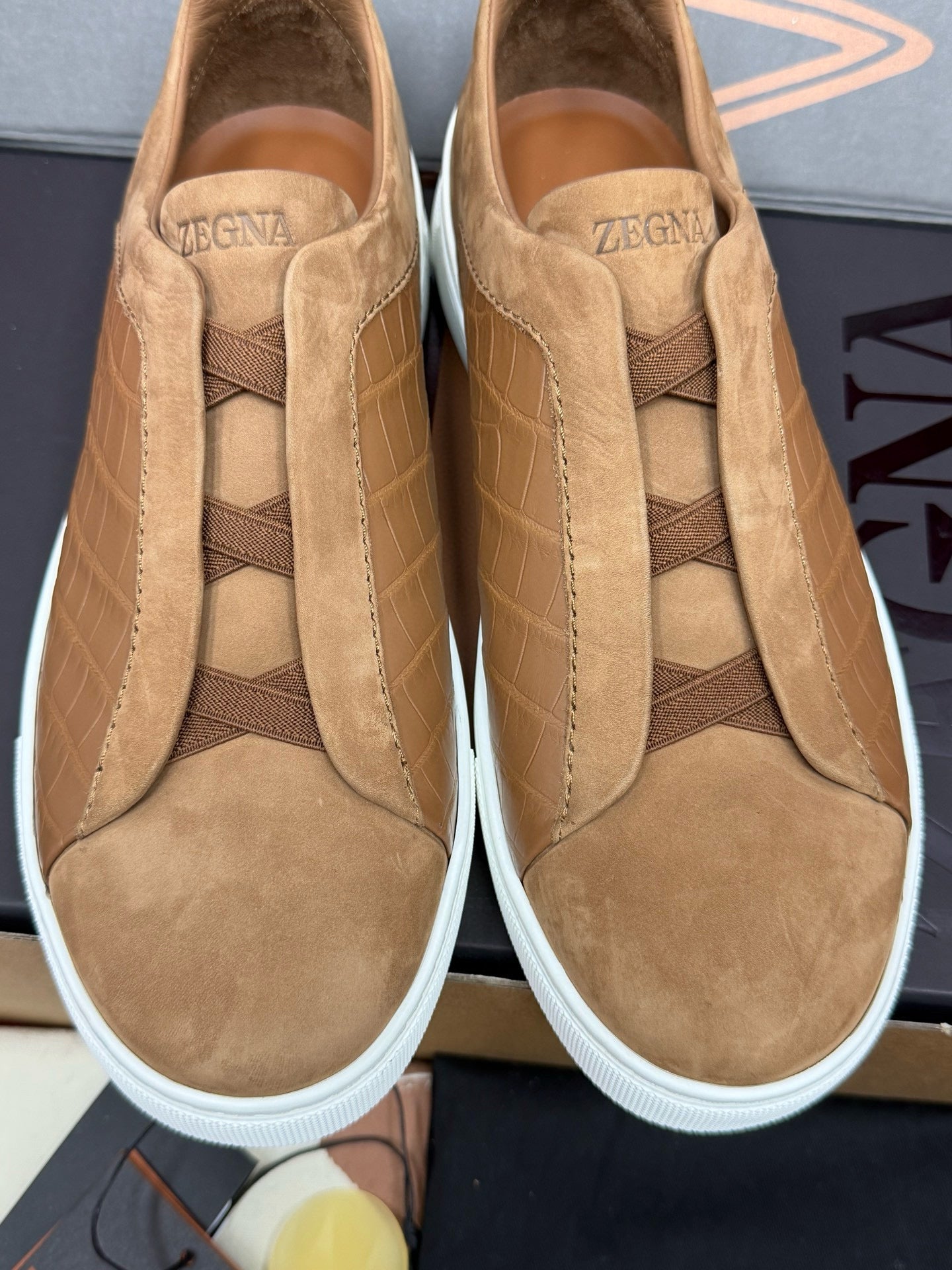 Zegna Alligator Sneakers