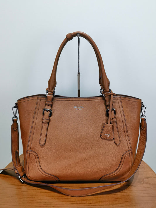 PD Large Leather Tote Bag
 38x32x14cm