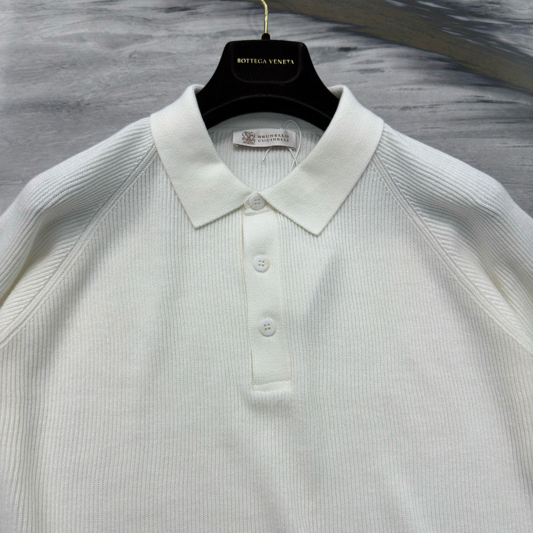 Brunello Cucinelli Long Sleeve Polo
