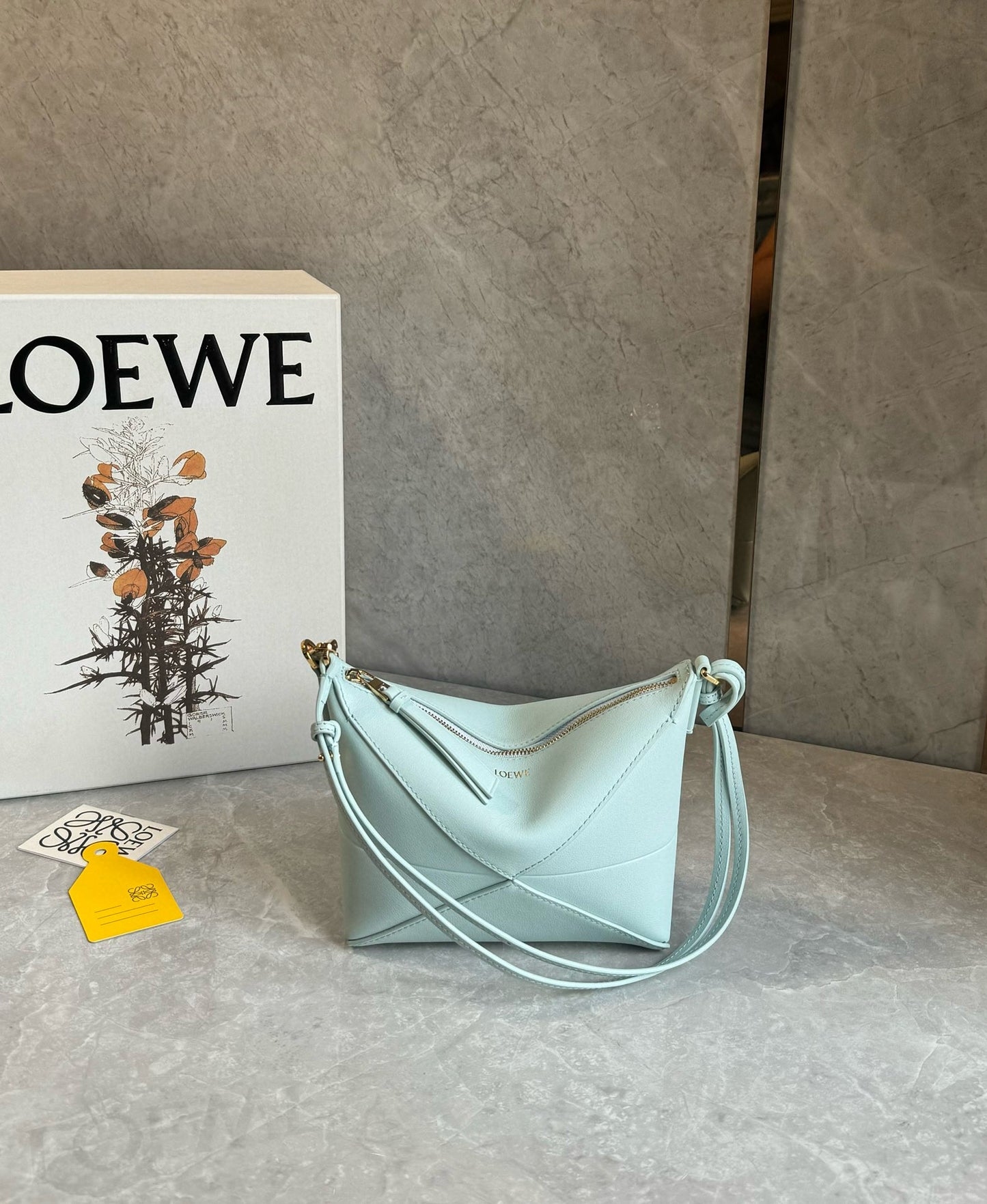 Loewe Puzzle Fold Pouch Mahjong Bag(23x6.5x15.5cm)