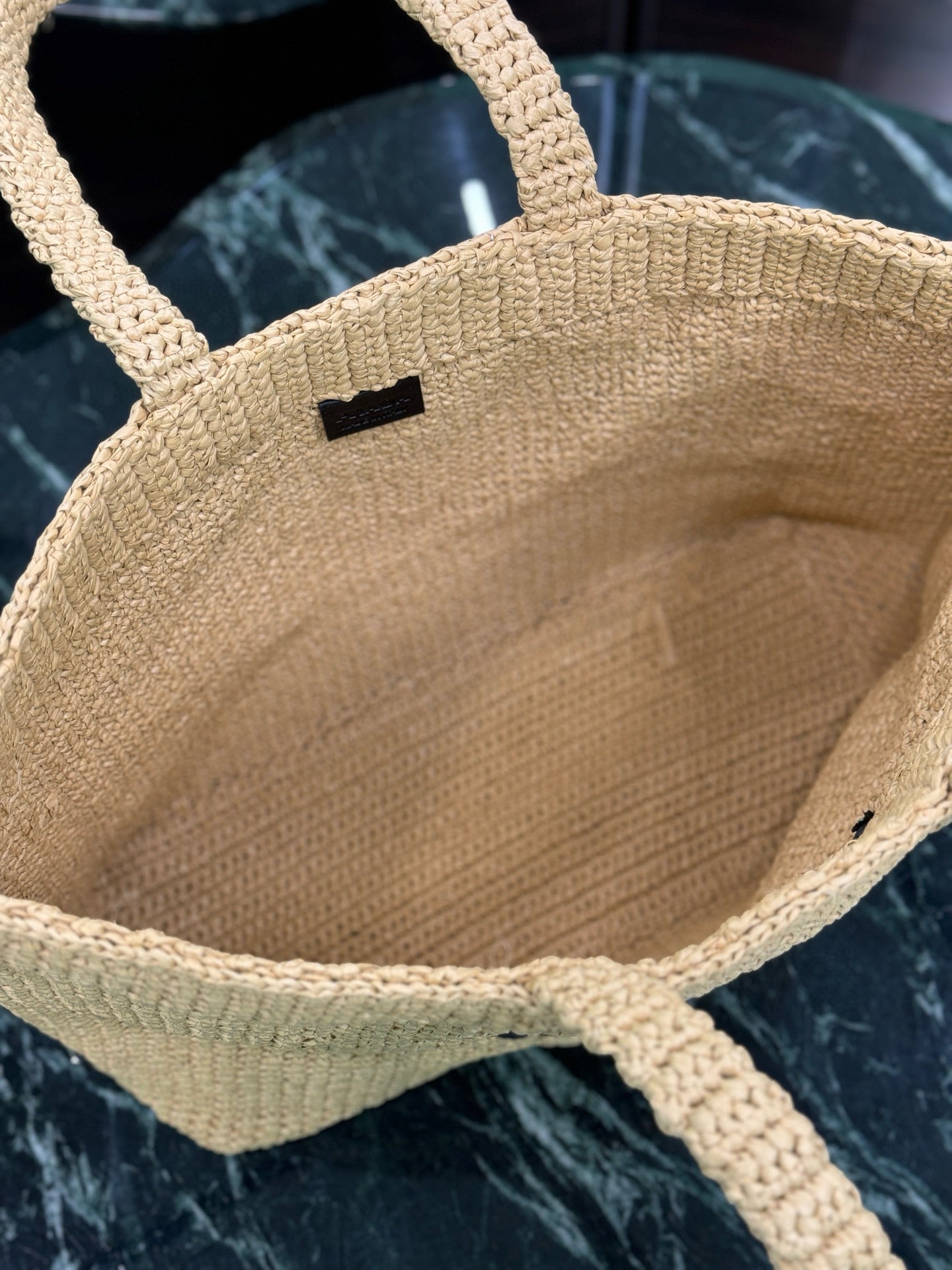 Prada Raffia Tote Bag