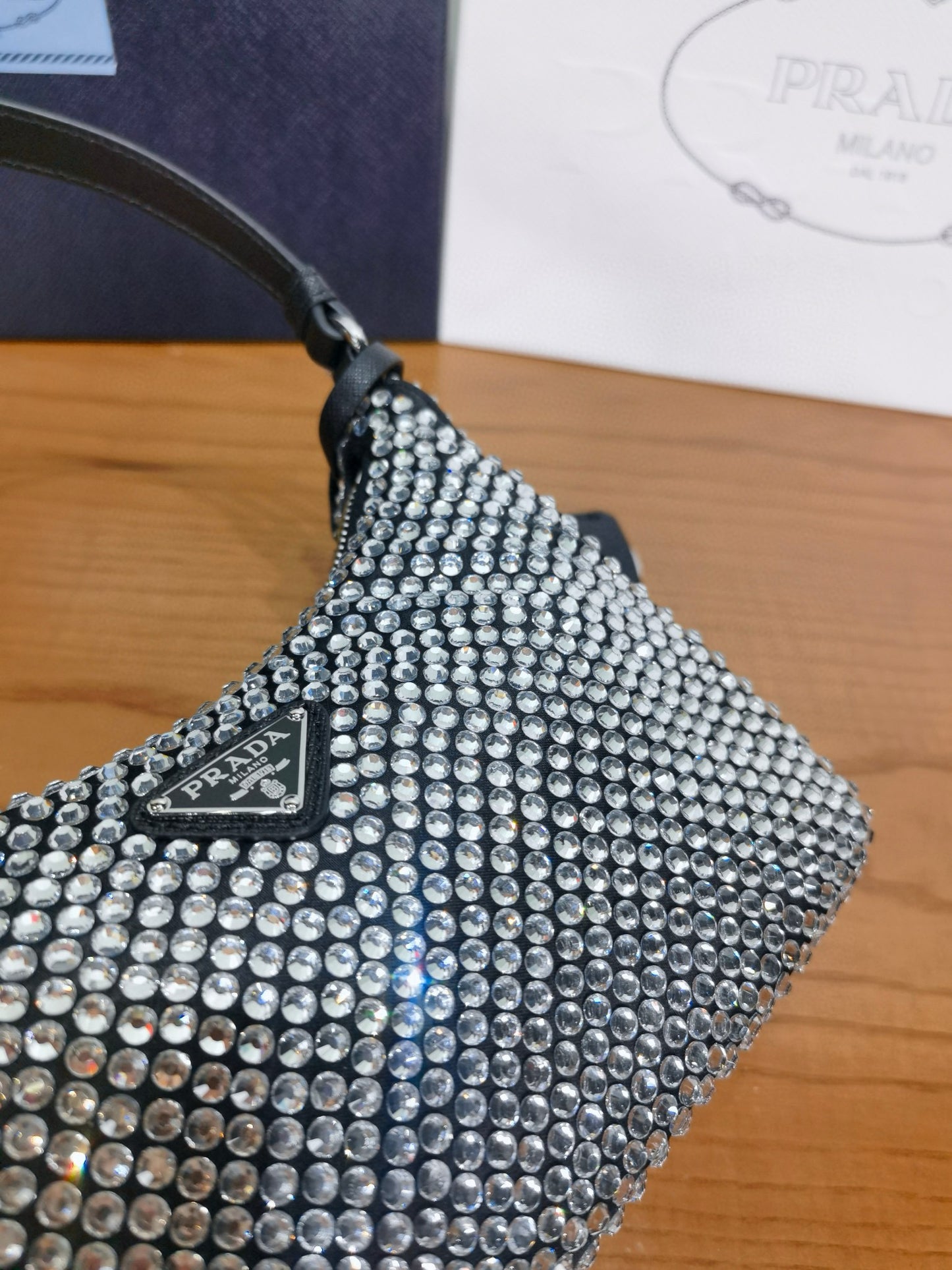 PD Satin Crystal Bag