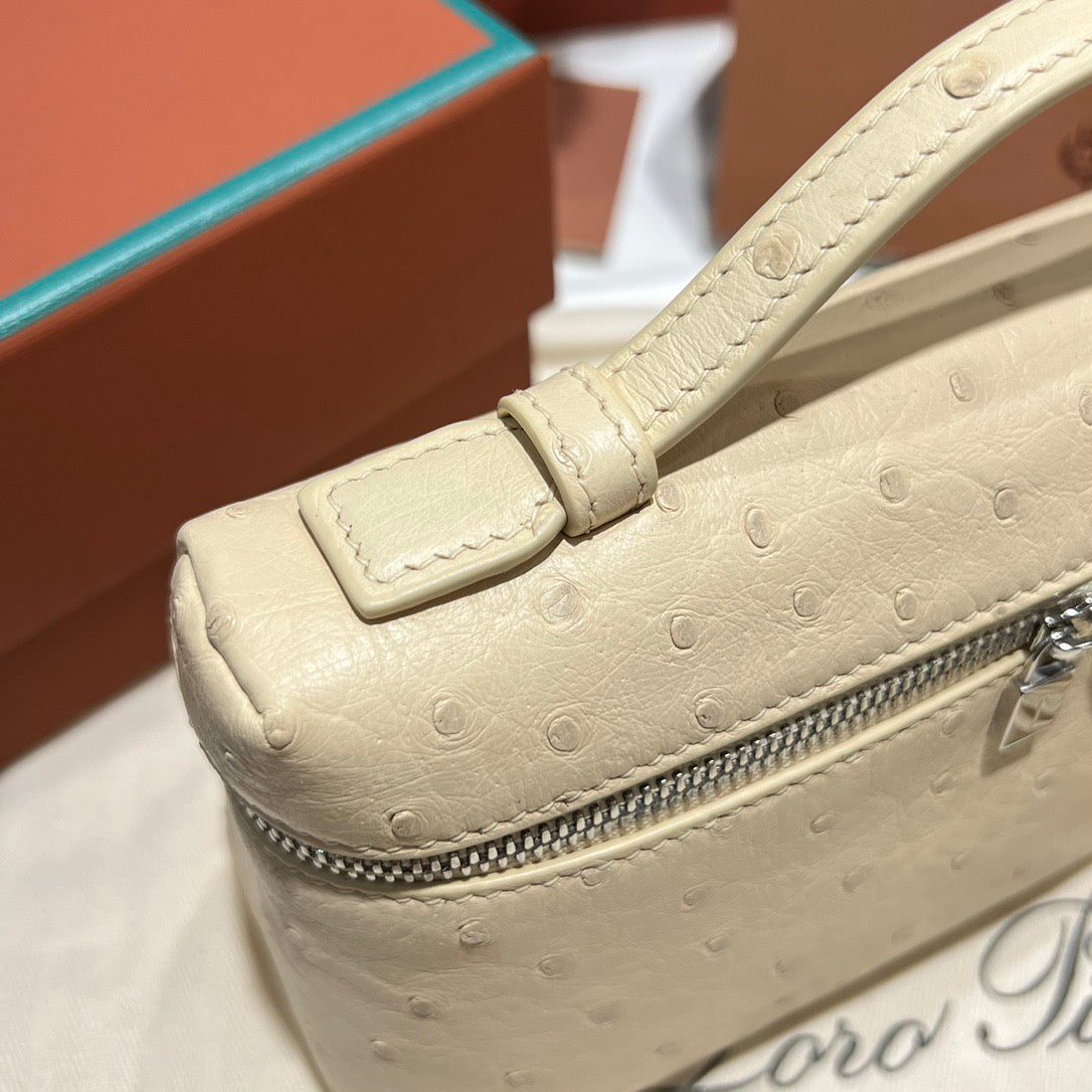 LP Extra Pocket L19 Ostrich Leather Bag