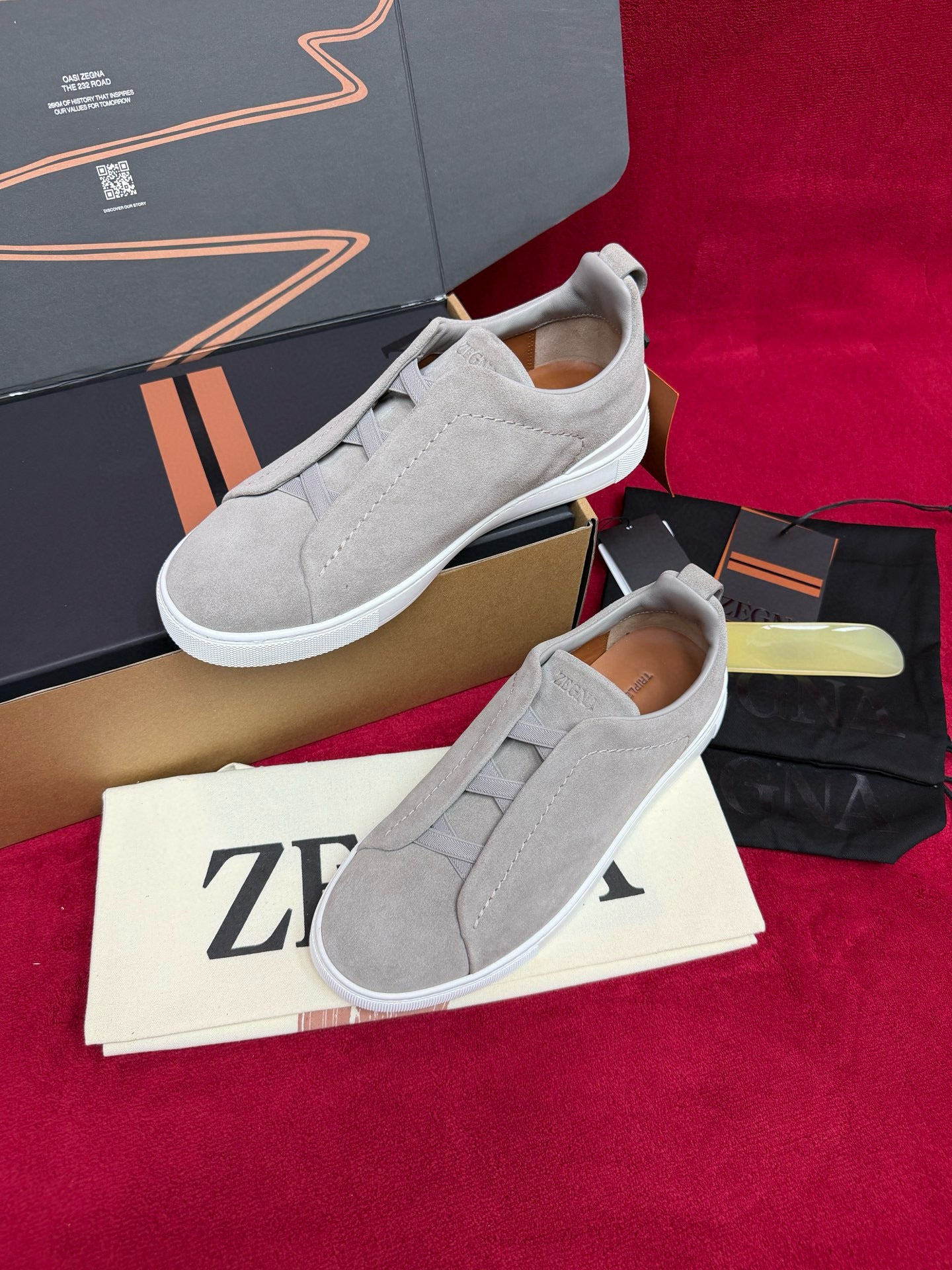 Zegna Suede Sneakers