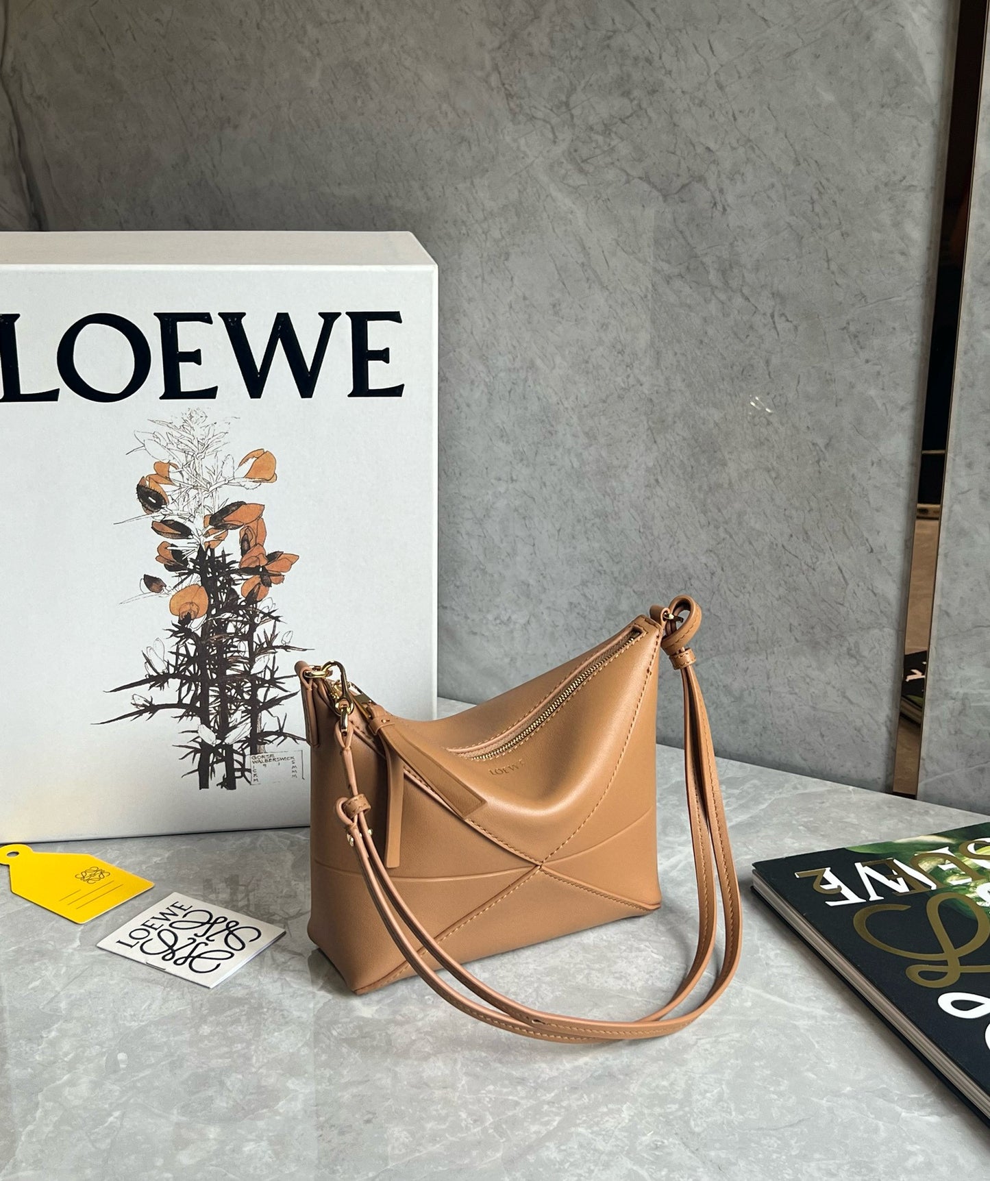 Loewe Puzzle Fold Pouch Mahjong Bag(23x6.5x15.5cm)