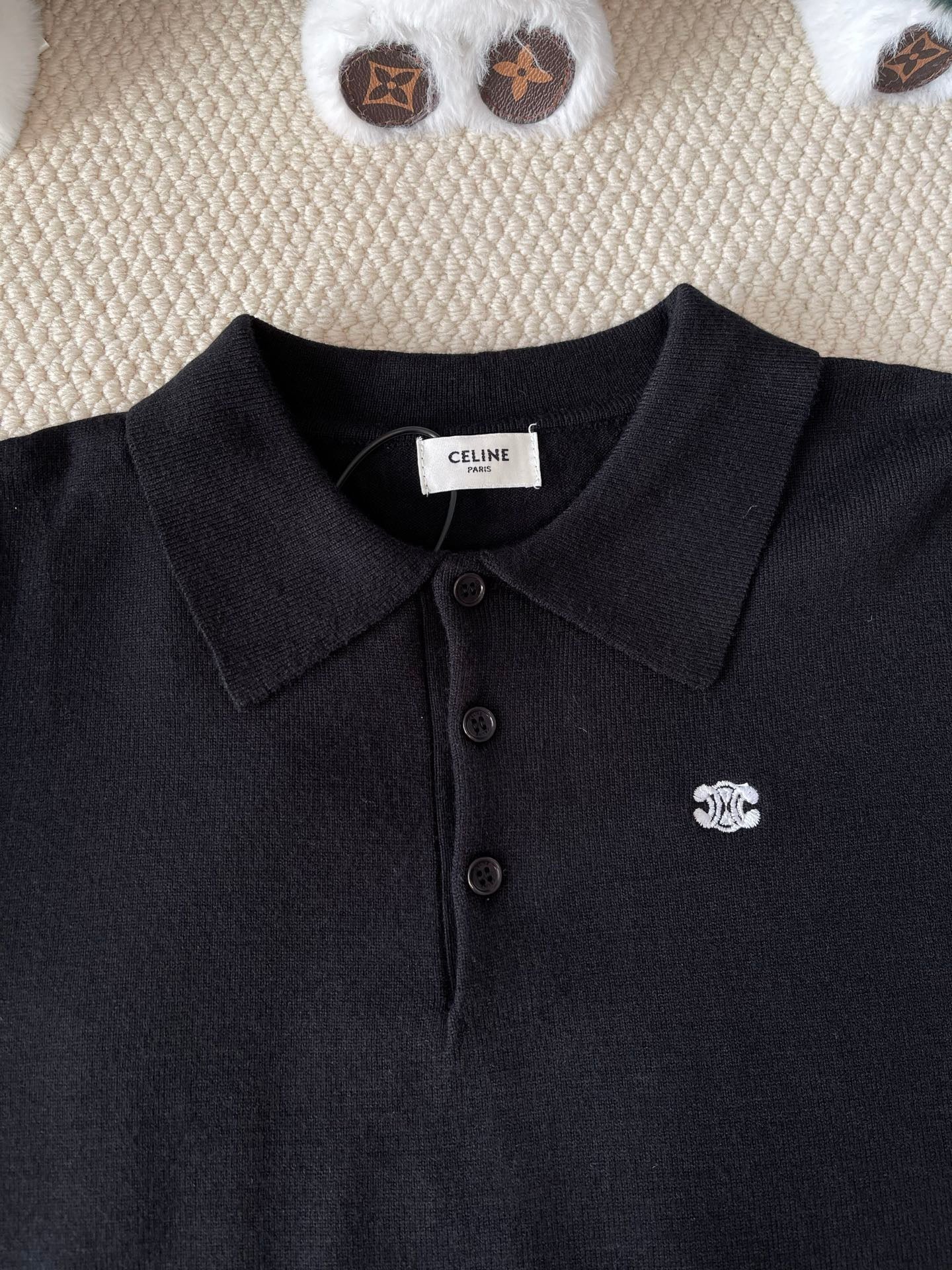 Celine Long Sleeve Polo