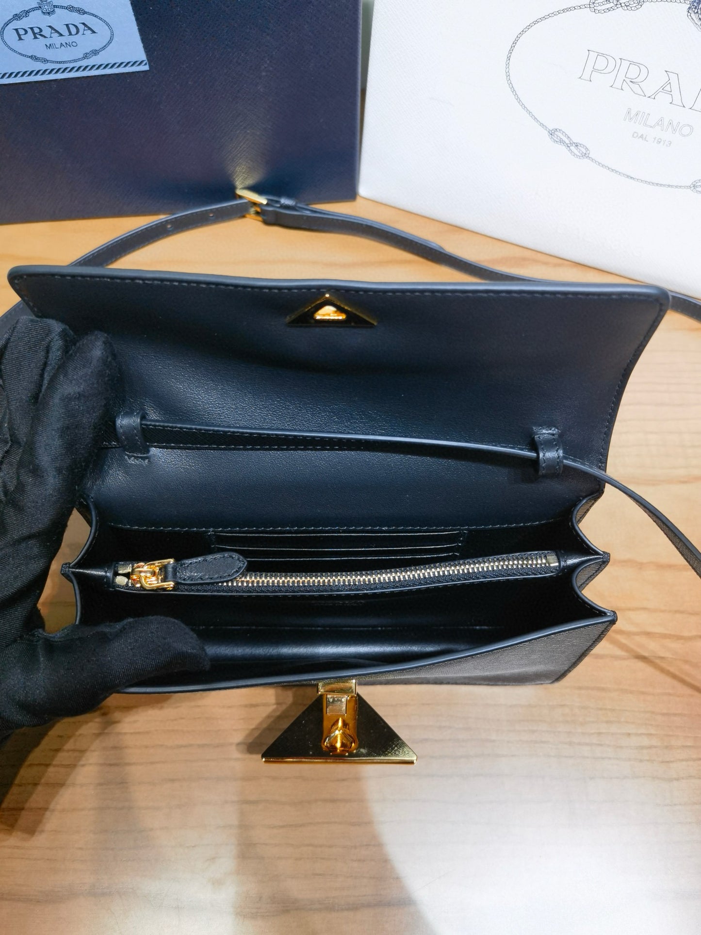 Prada Saffiano Cross Body Bag