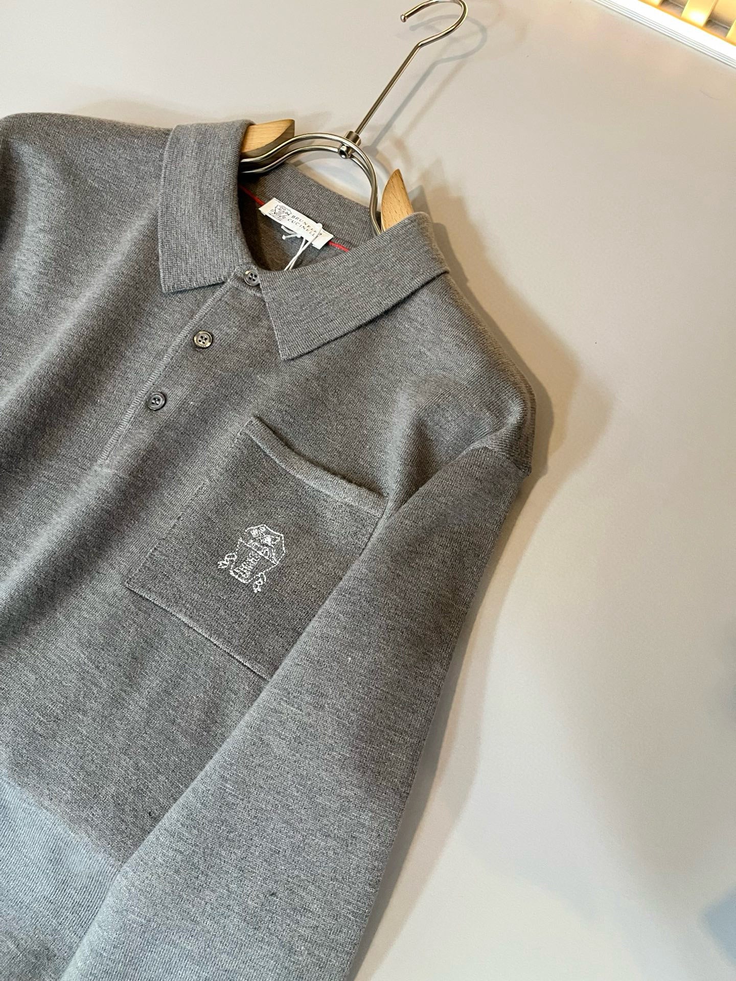 Brunello Cucinelli Long Sleeve Polo