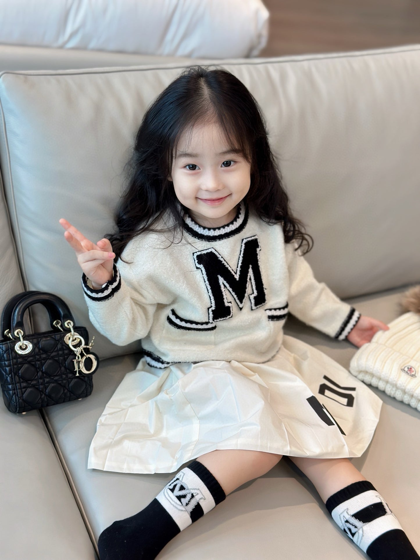 Moncler Sweater/Skirt Set