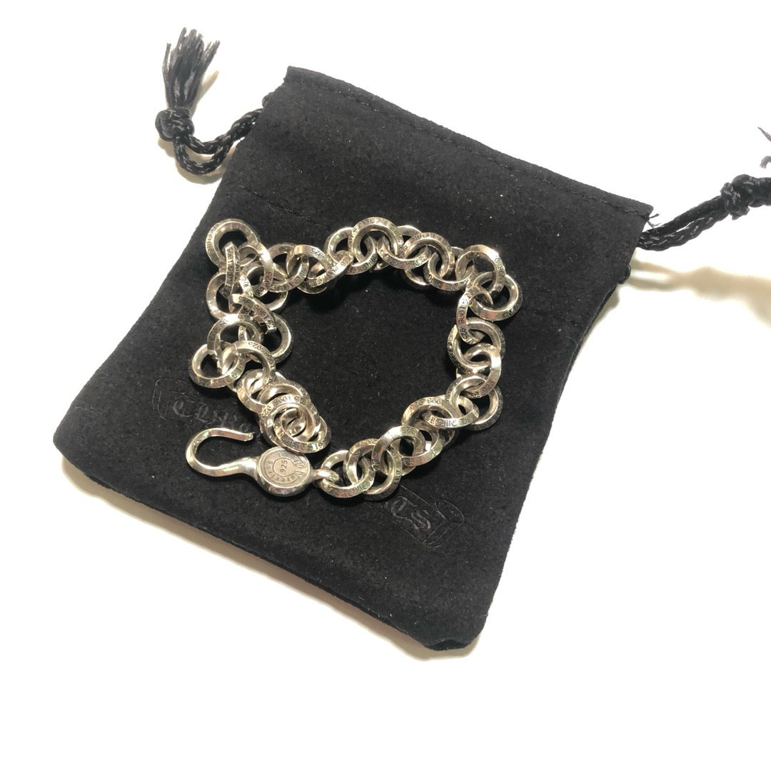 Pulsera Corazones Cromada