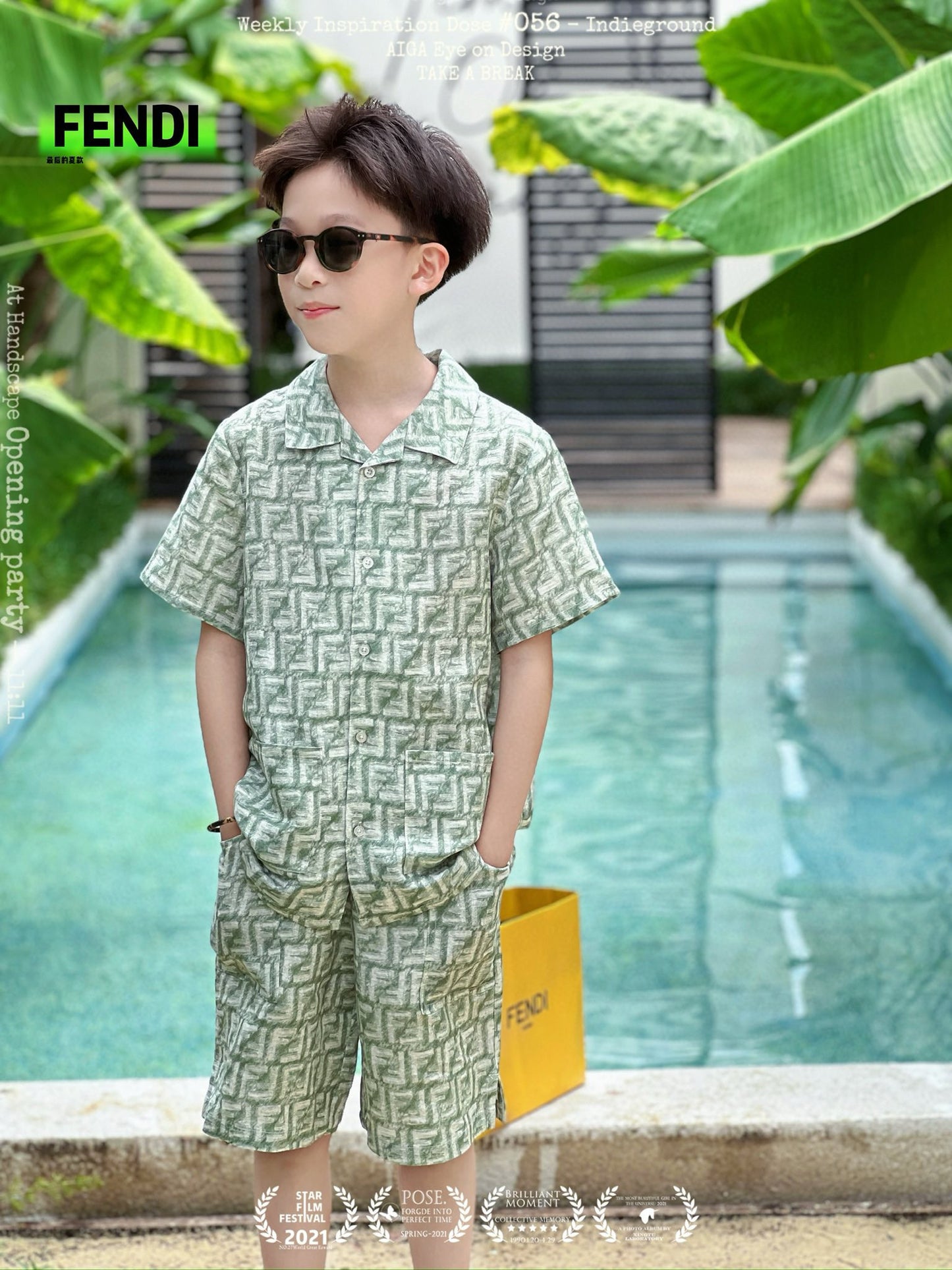 Fendi Polo/Short Pant Set