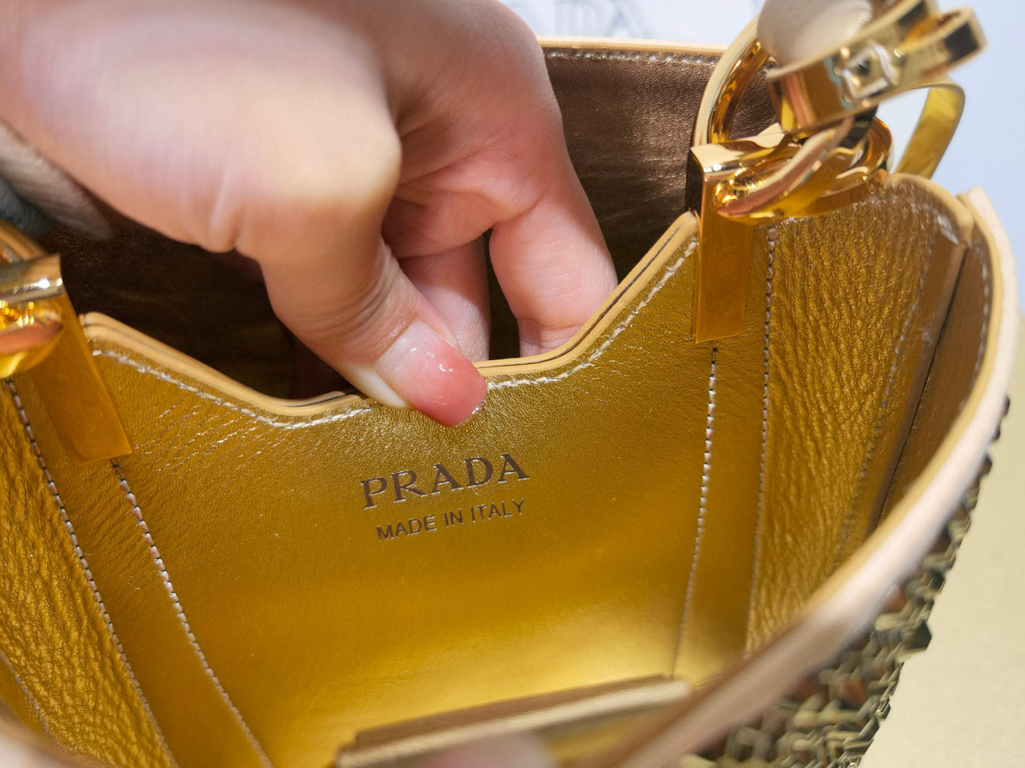 Prada Crystal Bucket Bag
