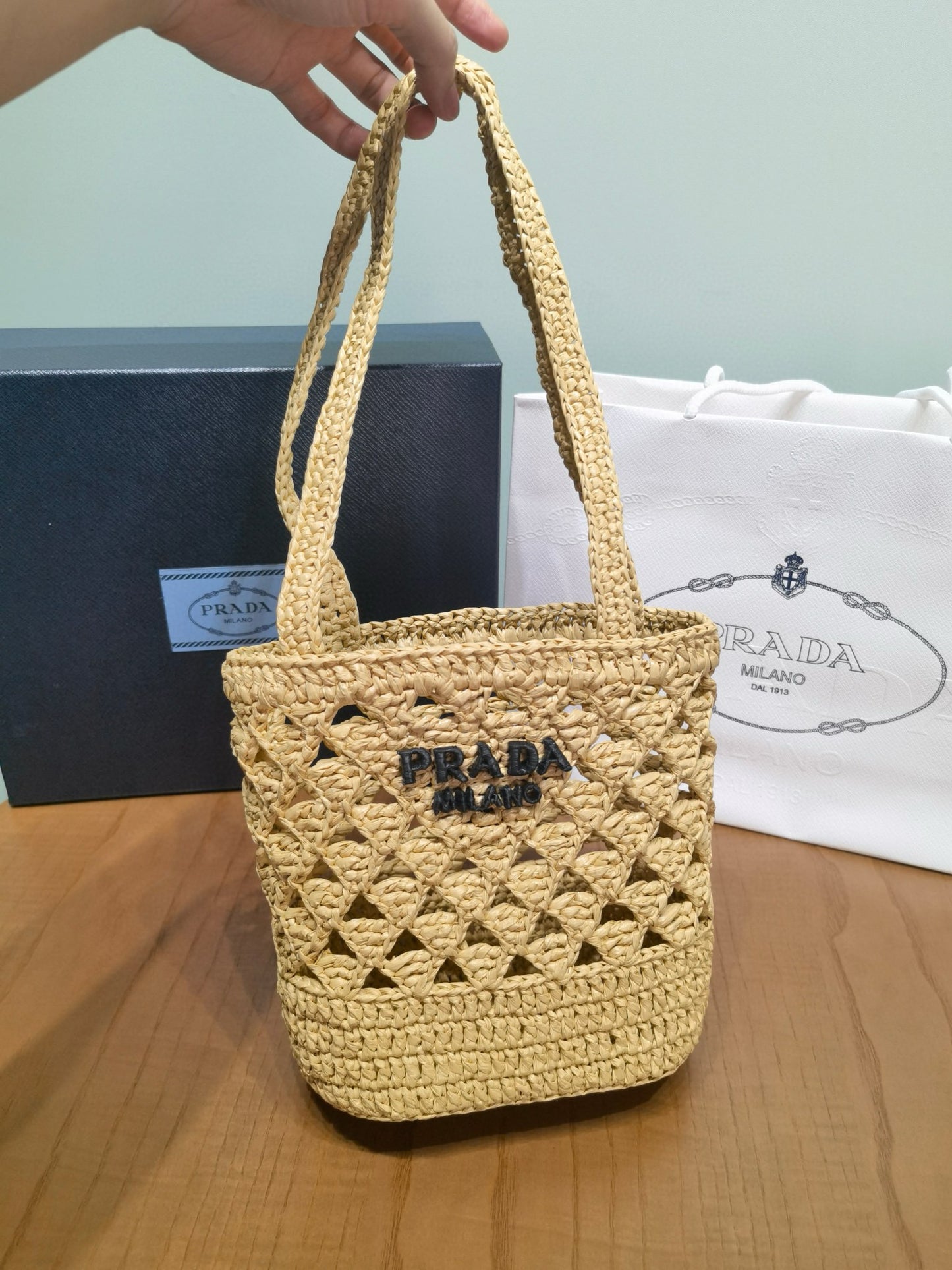 PD Mini Crochet Tote Bag