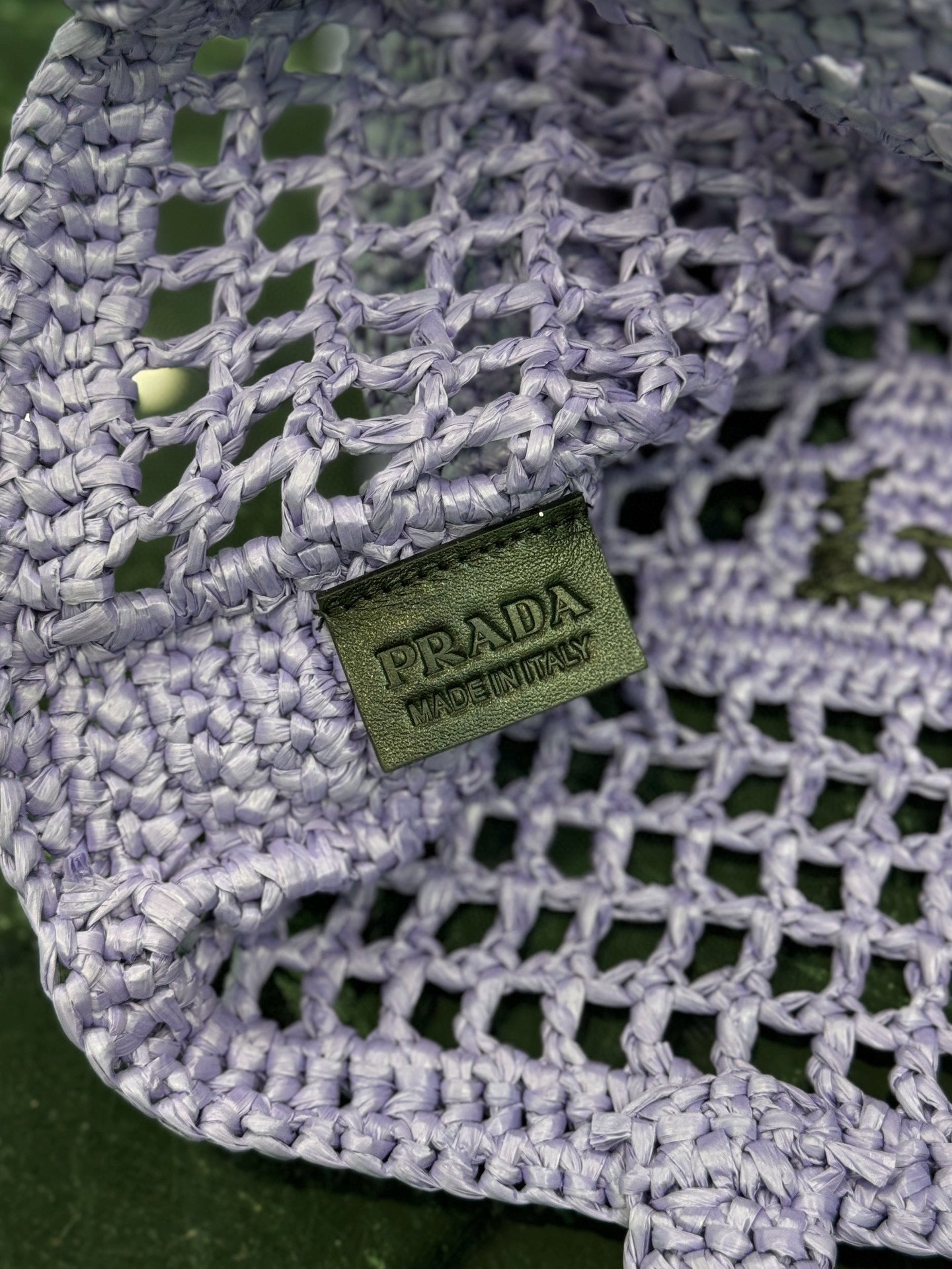 Prada Raffia Tote Bag