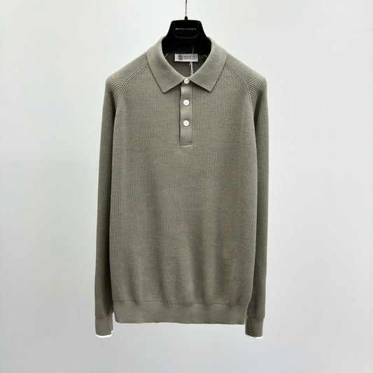 Brunello Cucinelli Long Sleeve Polo